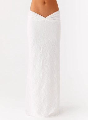 Briene Maxi Skirt - White Core Comfort