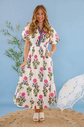 Bring Me Back To Life Midi Dress-White Layered Style Bold Movement