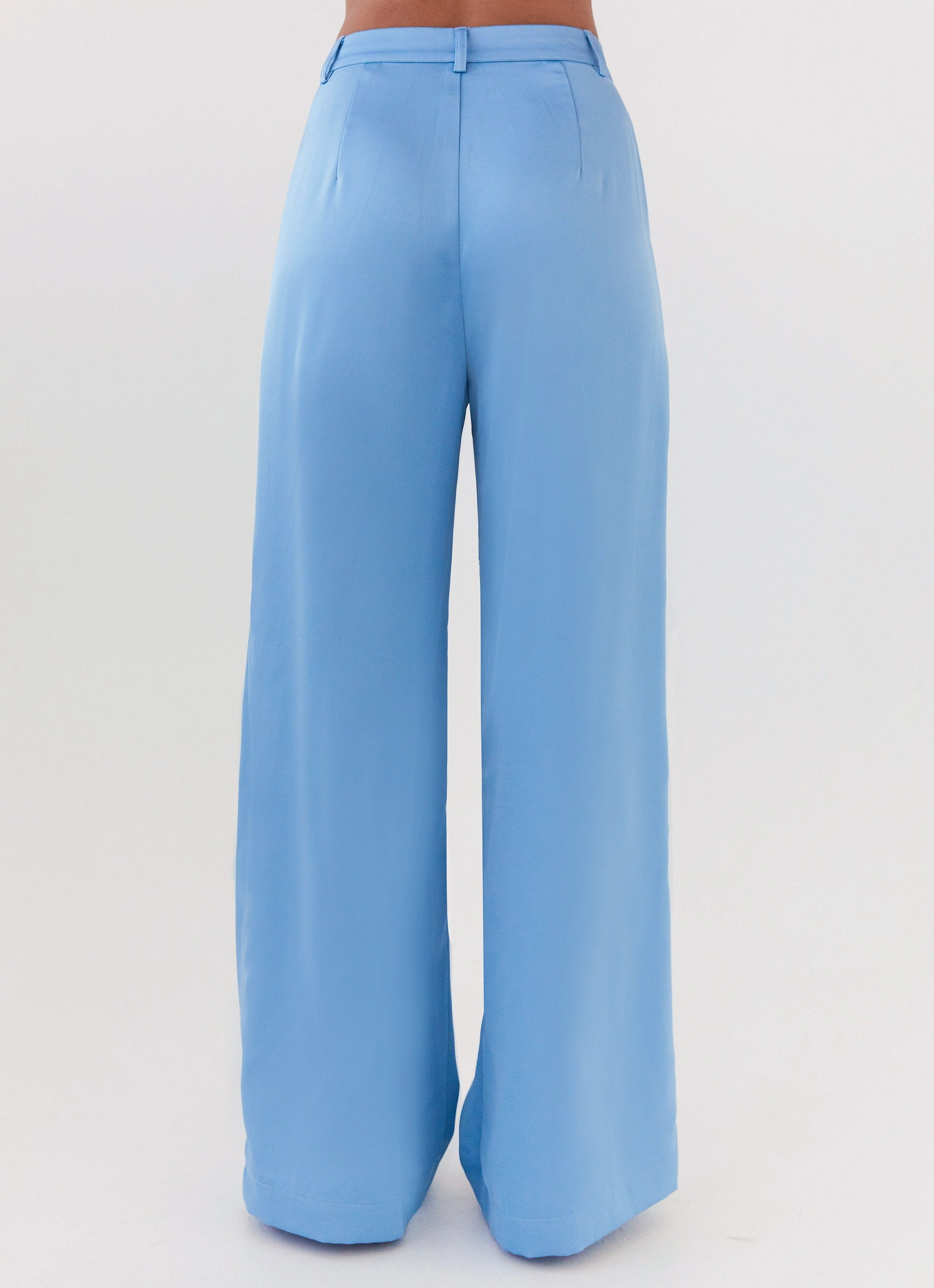 Heat Control Brinkley Satin Pants - Blue
