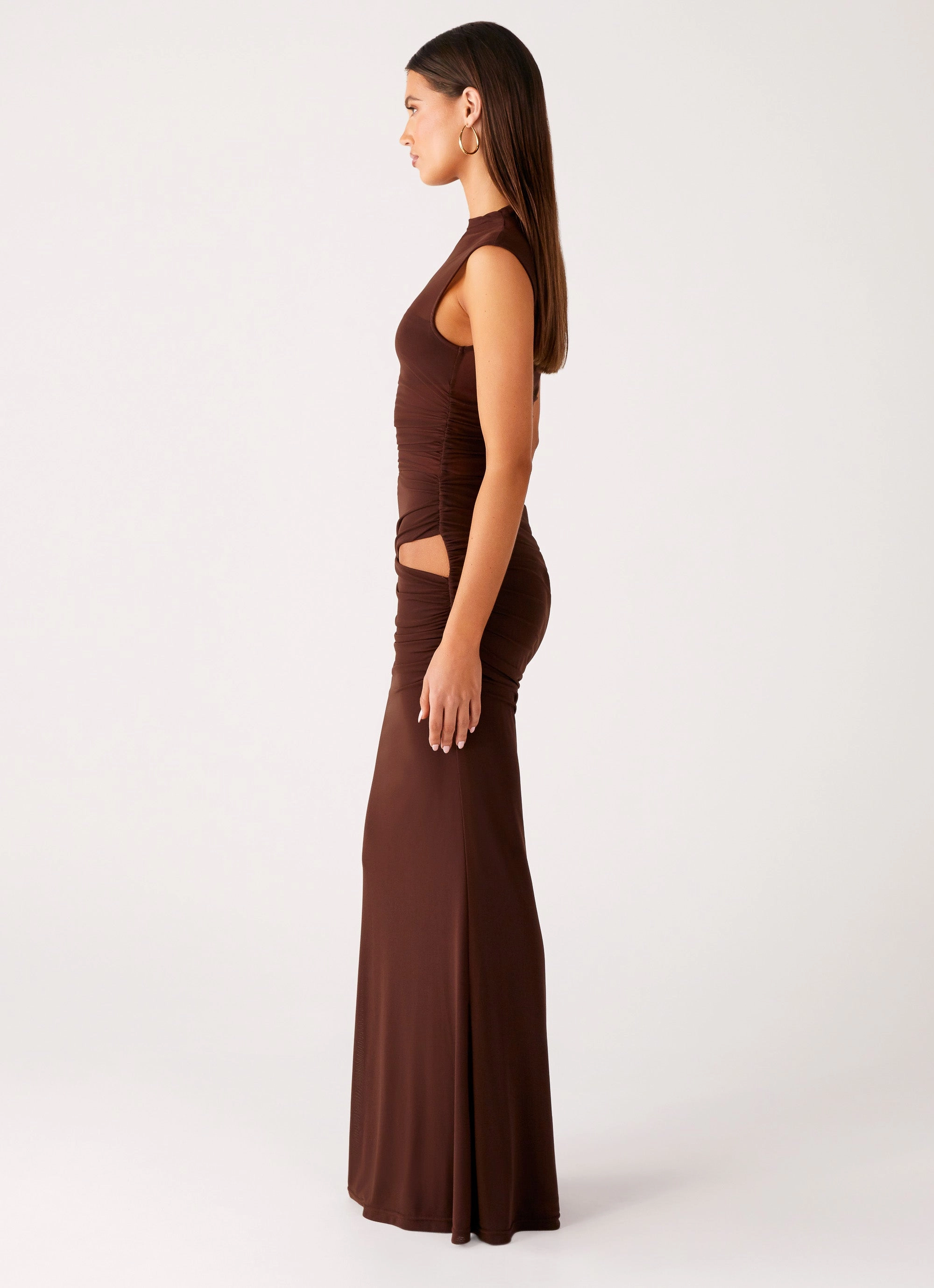 Briony Maxi Dress - Cool Chocolate Lightweight Comfort Versatile party outfit