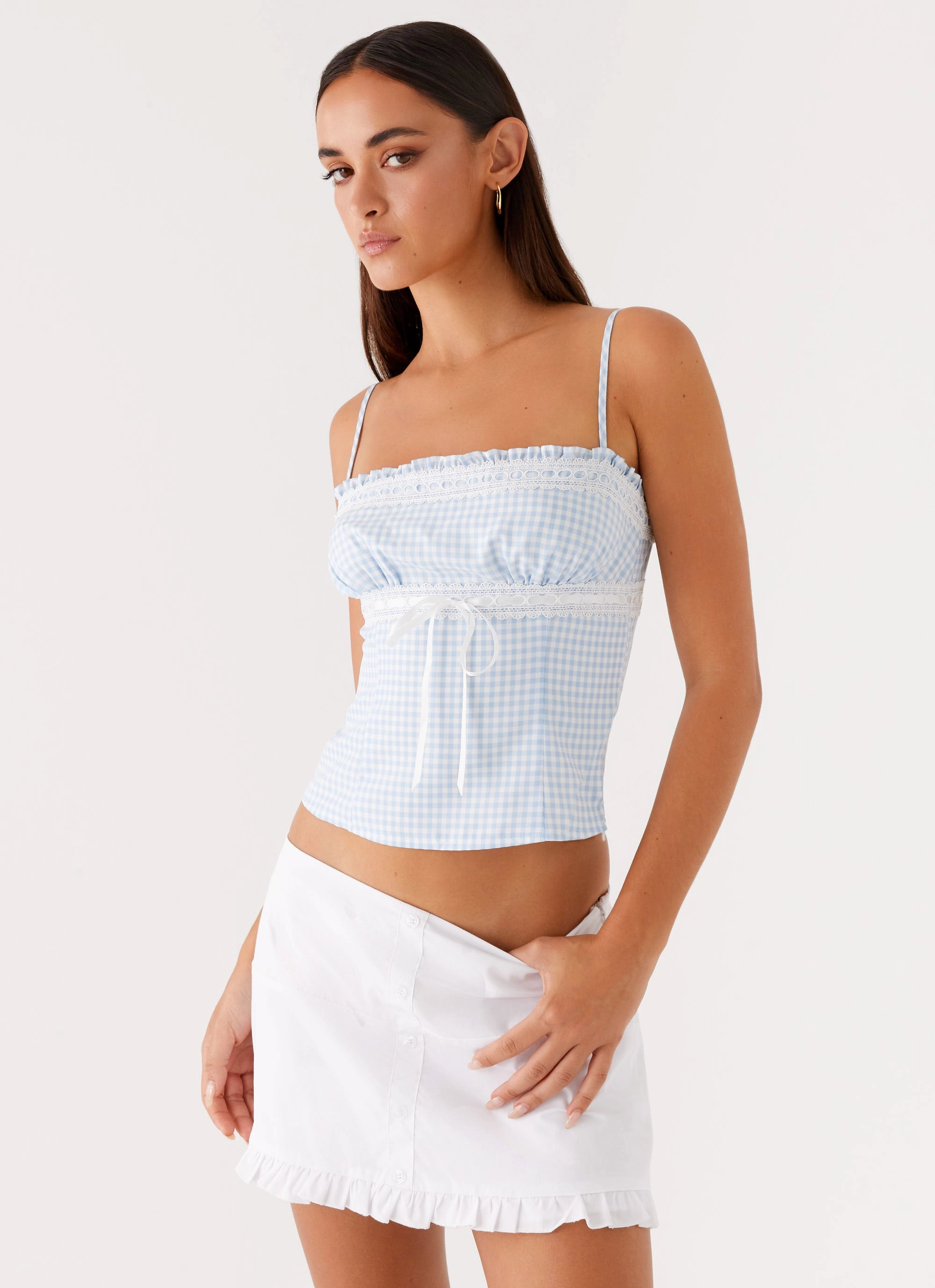 Compression Fit Bristol Mini Skirt - White