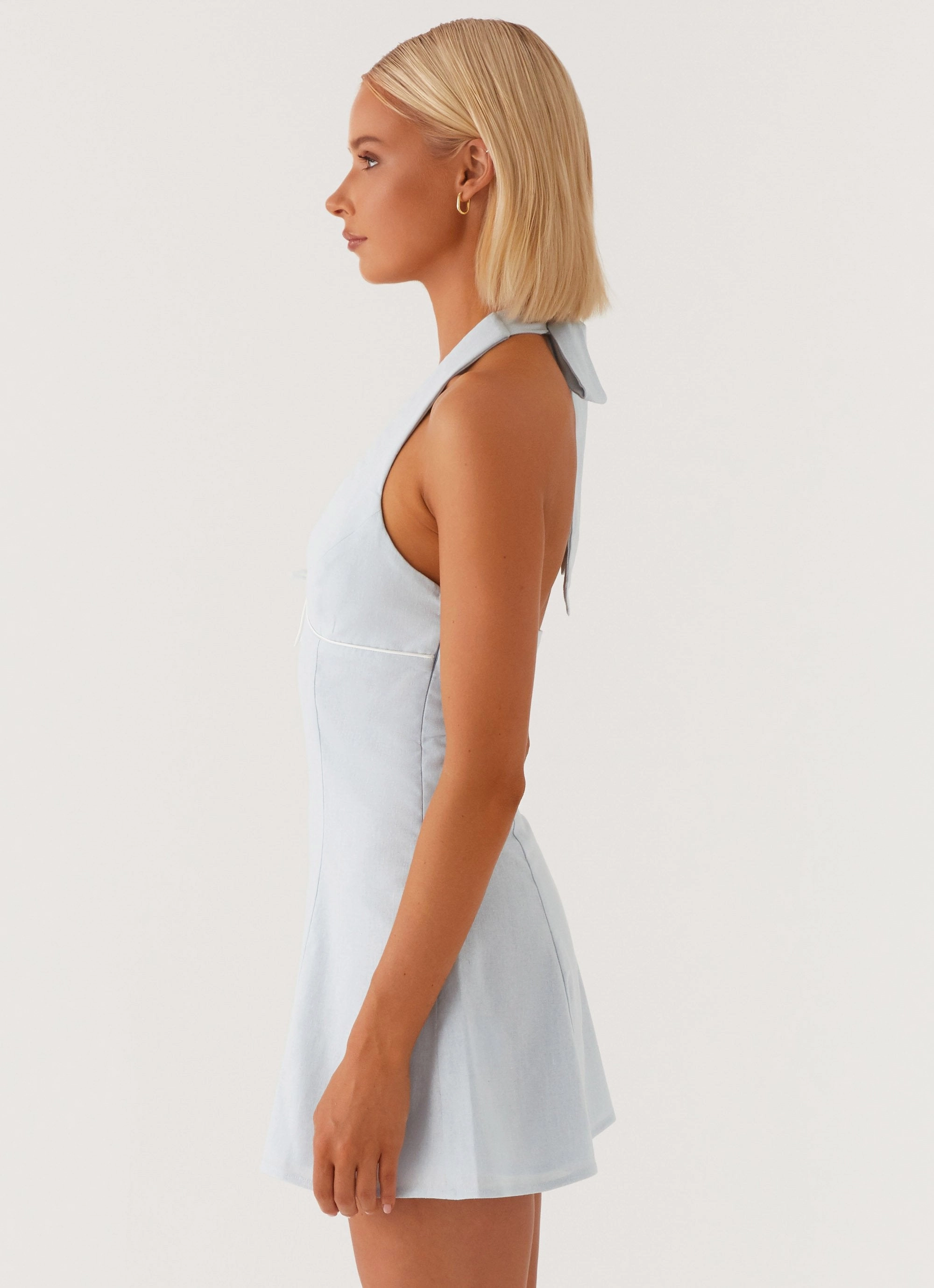Bronte Mini Dress - Blue Wardrobe-Staple