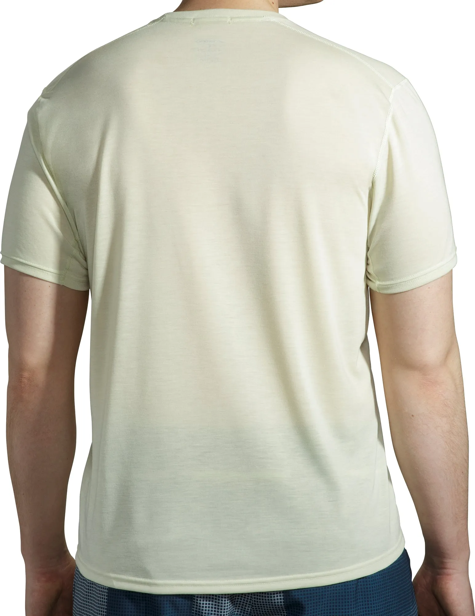 Brooks Distance Graphic Short Sleeve Mens Running Top - Yellow