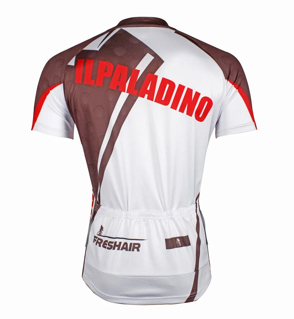 Brown White Men's Cycling Jersey Summer Exercise Bicycling Shirts  NO.781