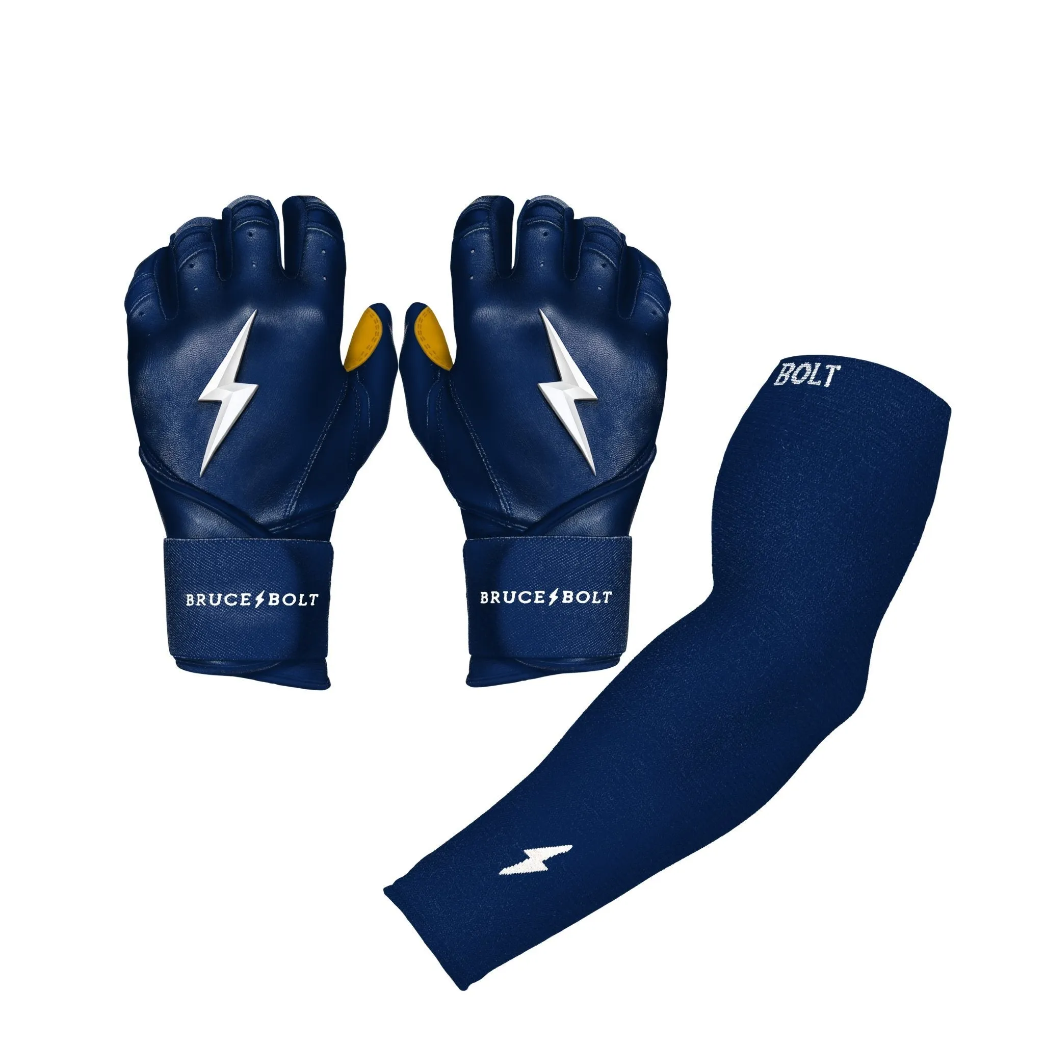 BRUCE BOLT Graduated Compression Premium Arm Sleeve - NAVY