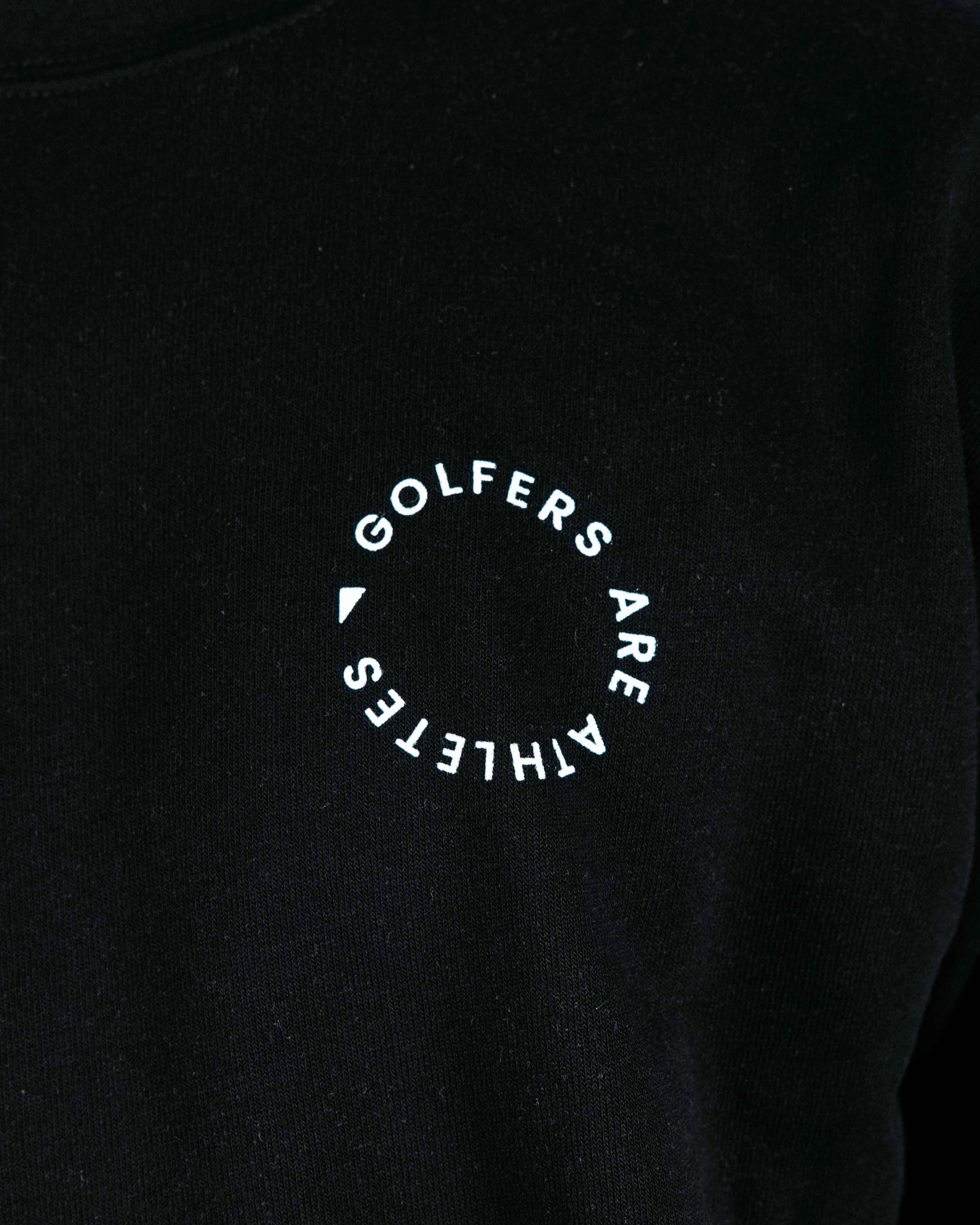 Golfers Are Athletes - Black Crew Neck Tunic top FlexibleMobility