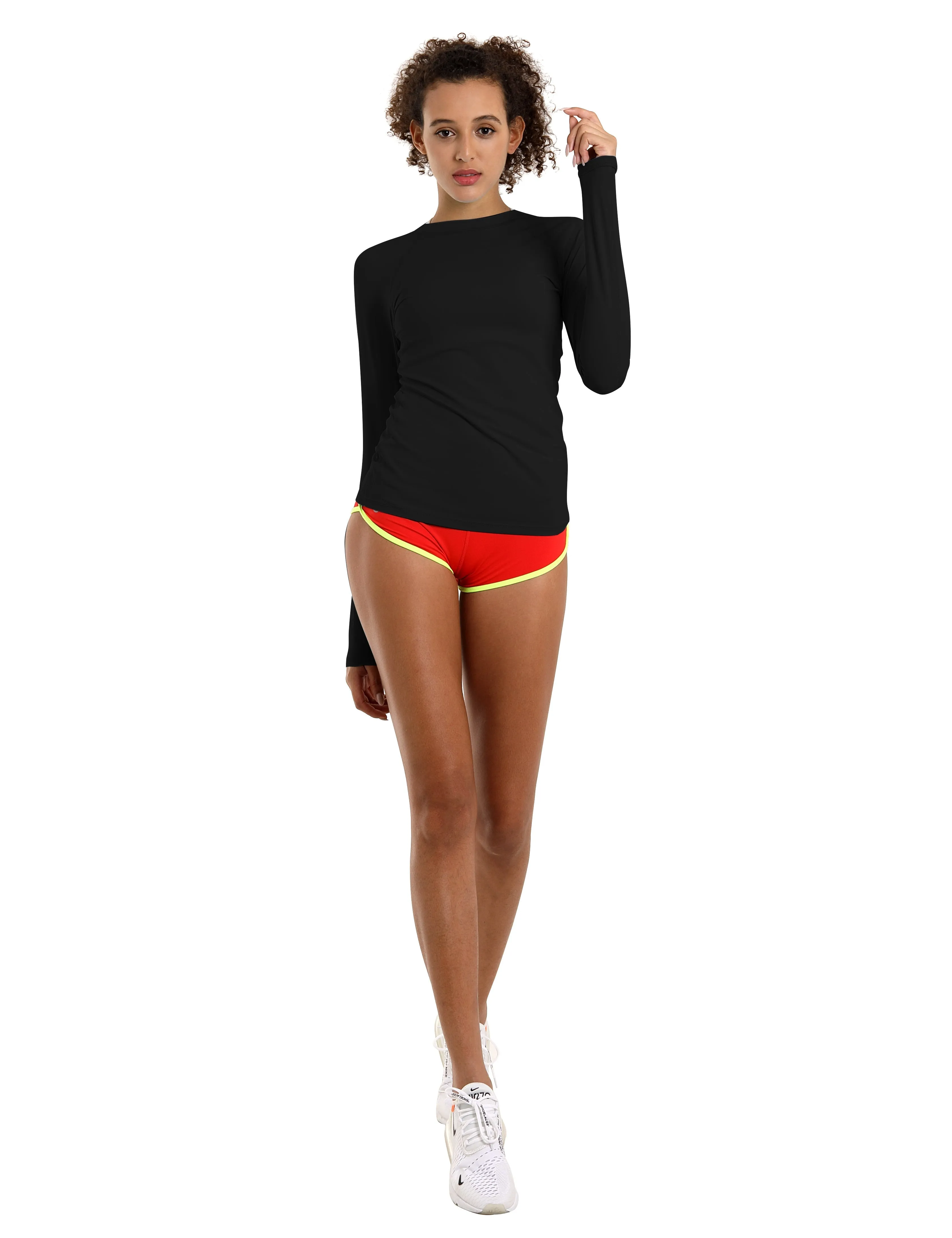 BUBBLELIME 84P/16S Long Sleeve Rashguard for Women_Tall Size