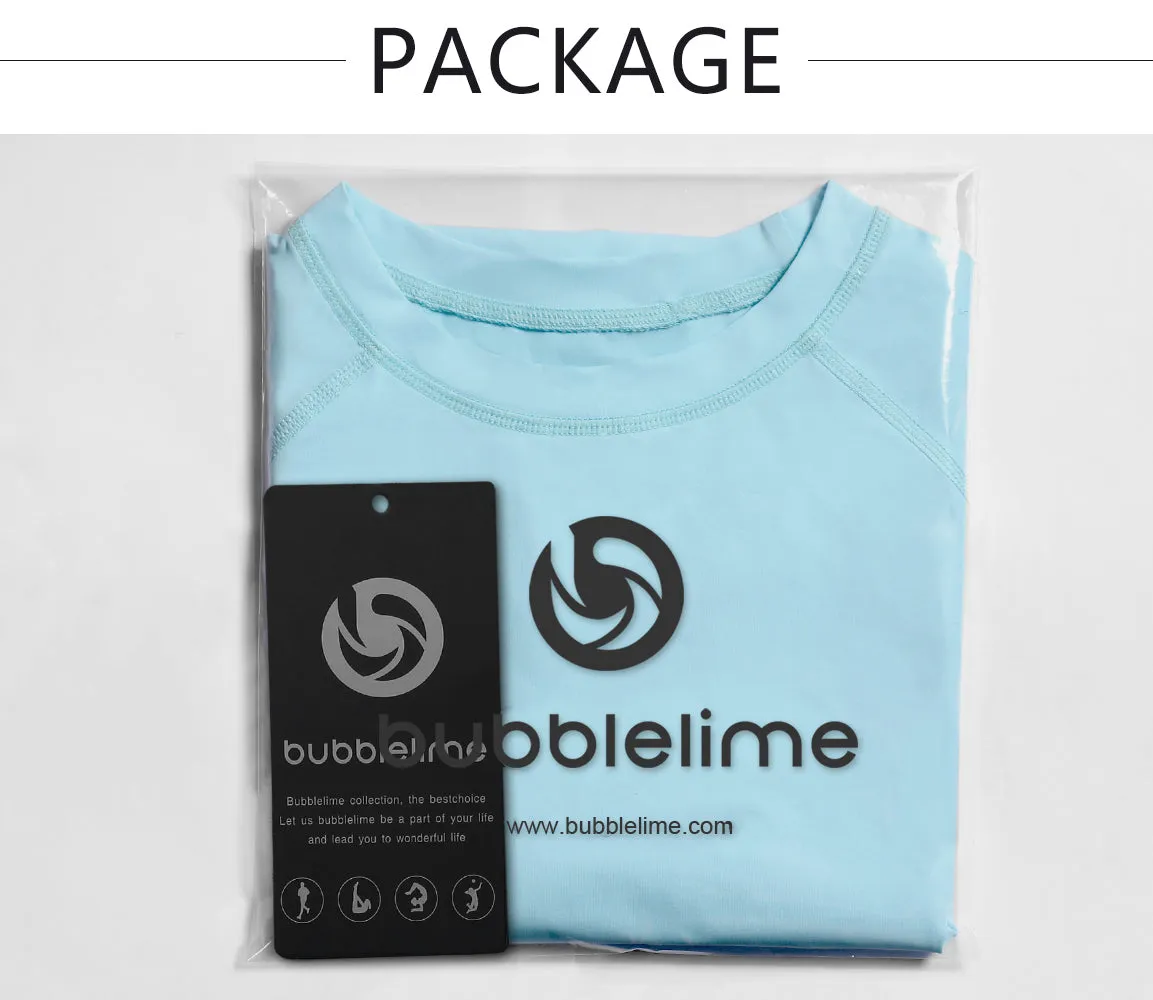 BUBBLELIME 84P/16S Long Sleeve Rashguard for Women_Tall Size