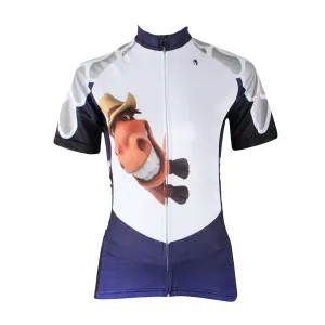 Buck Teeth Horse Womens Cycling Jersey Bike Bicycling Summer Pro Cycle Clothing Racing Apparel Outdoor Sports Leisure Biking Shirts Breathable and Comfortable NO.157