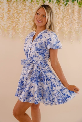 Timeless Waist Building Character Dress-Navy
