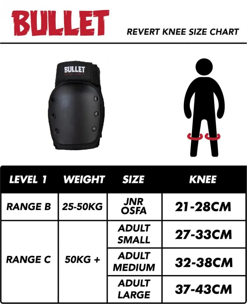 Bullet Pads Revert Knee Junior - Black