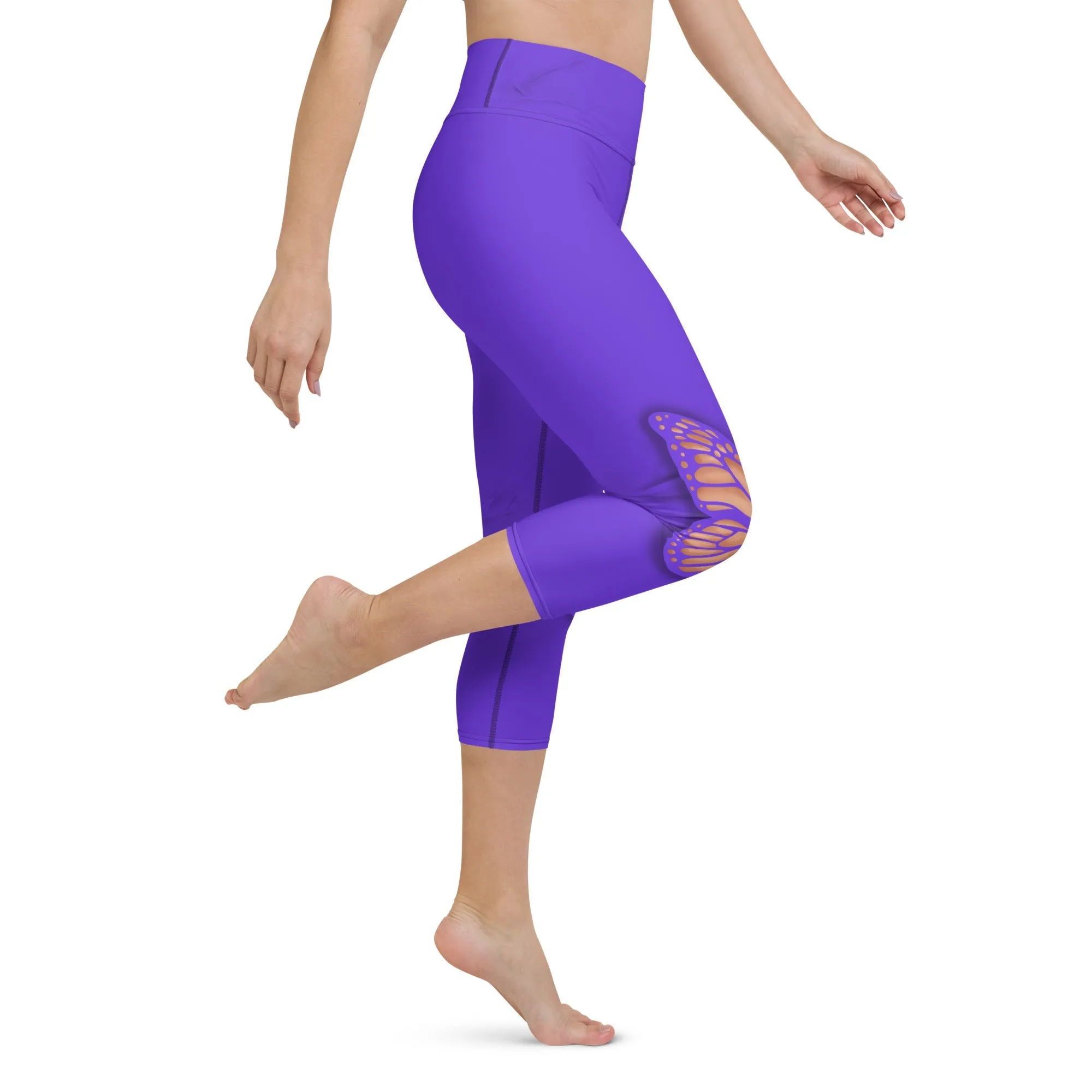 Butterfly Cut Out Yoga Capris