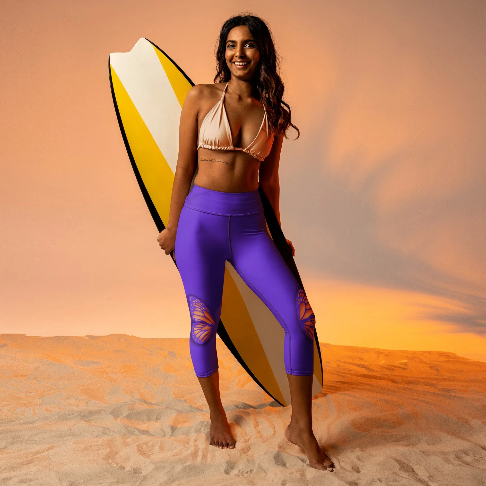Butterfly Cut Out Yoga Capris