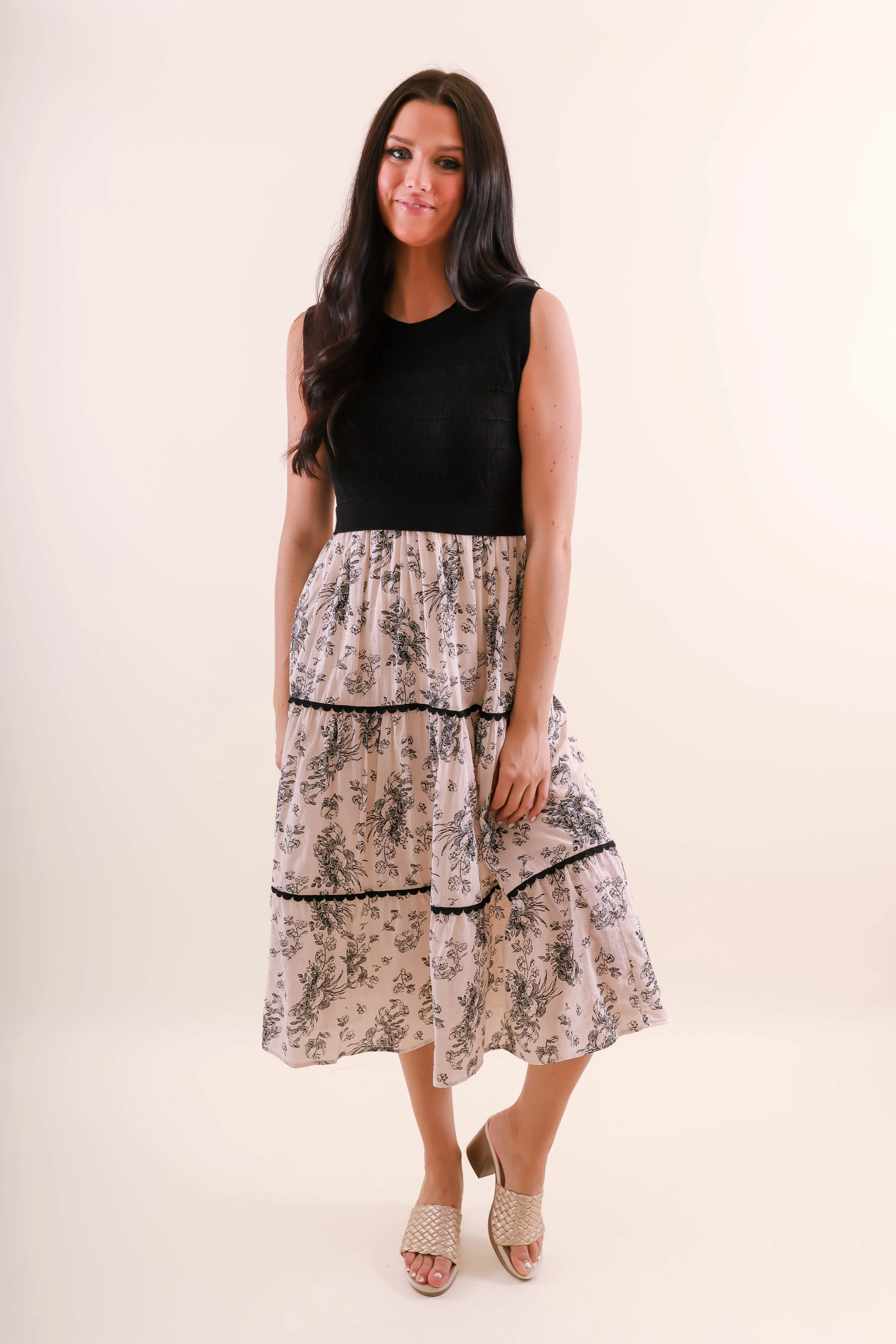 RESTOCK: Traditional Values Midi Dress Smooth Detail Smooth Fit