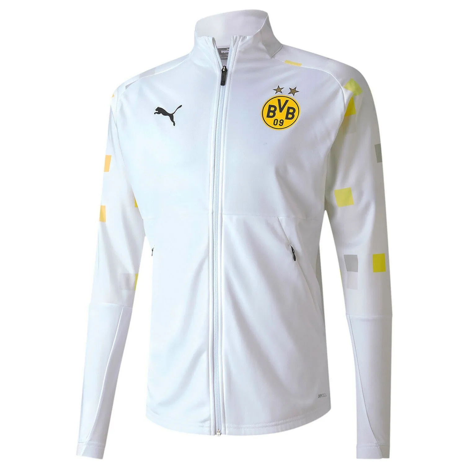BVB Borussia Dortmund white pre-match presentation tracksuit 2020/21 - Puma