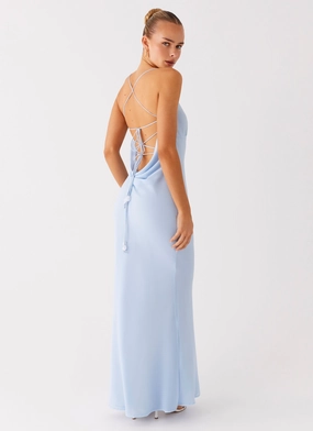 Basic Fashion Cabello Maxi Dress - Pale Blue