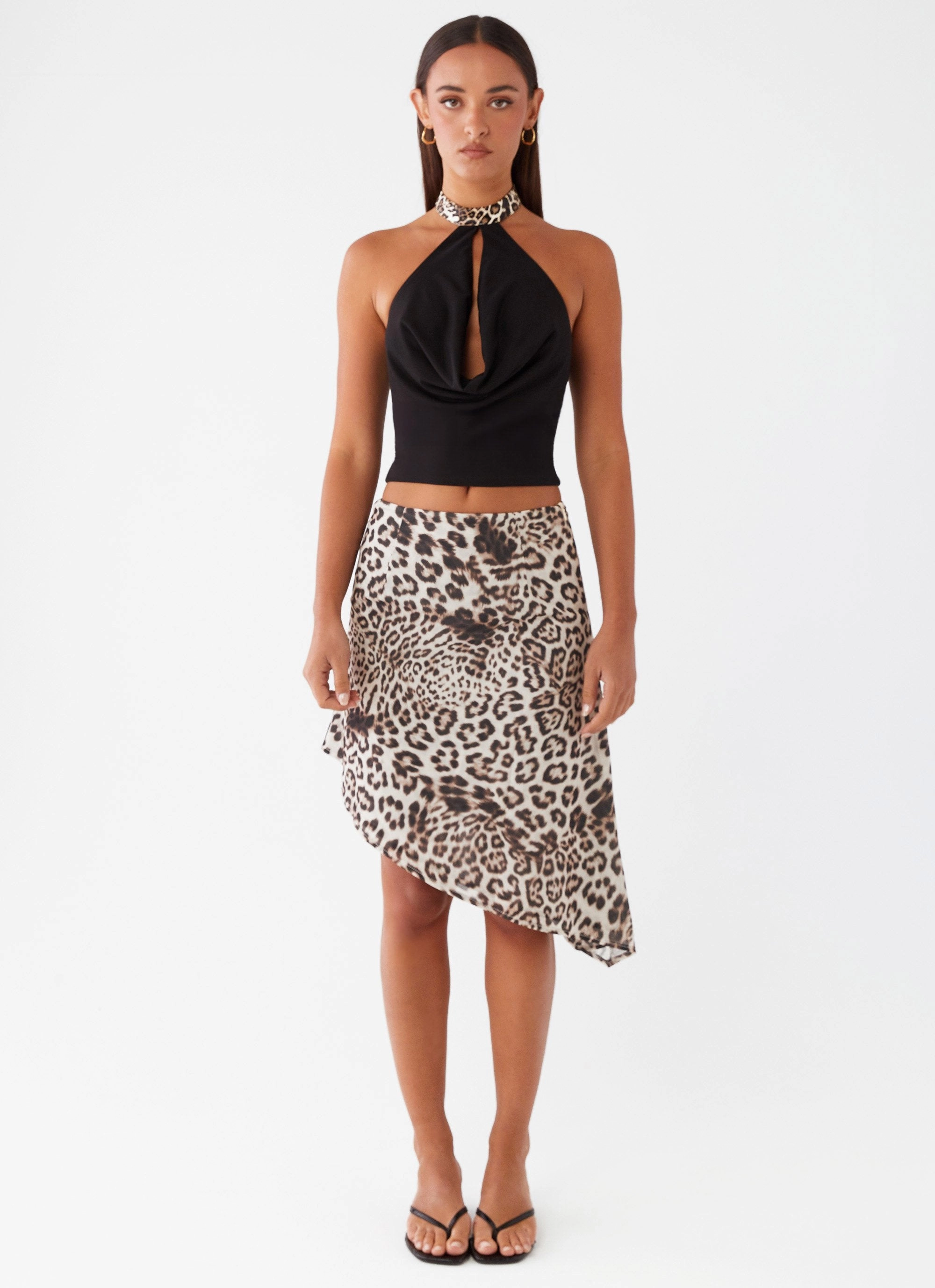 Low Impact Manufacturing Chic Tee Cairo Halter Top - Black