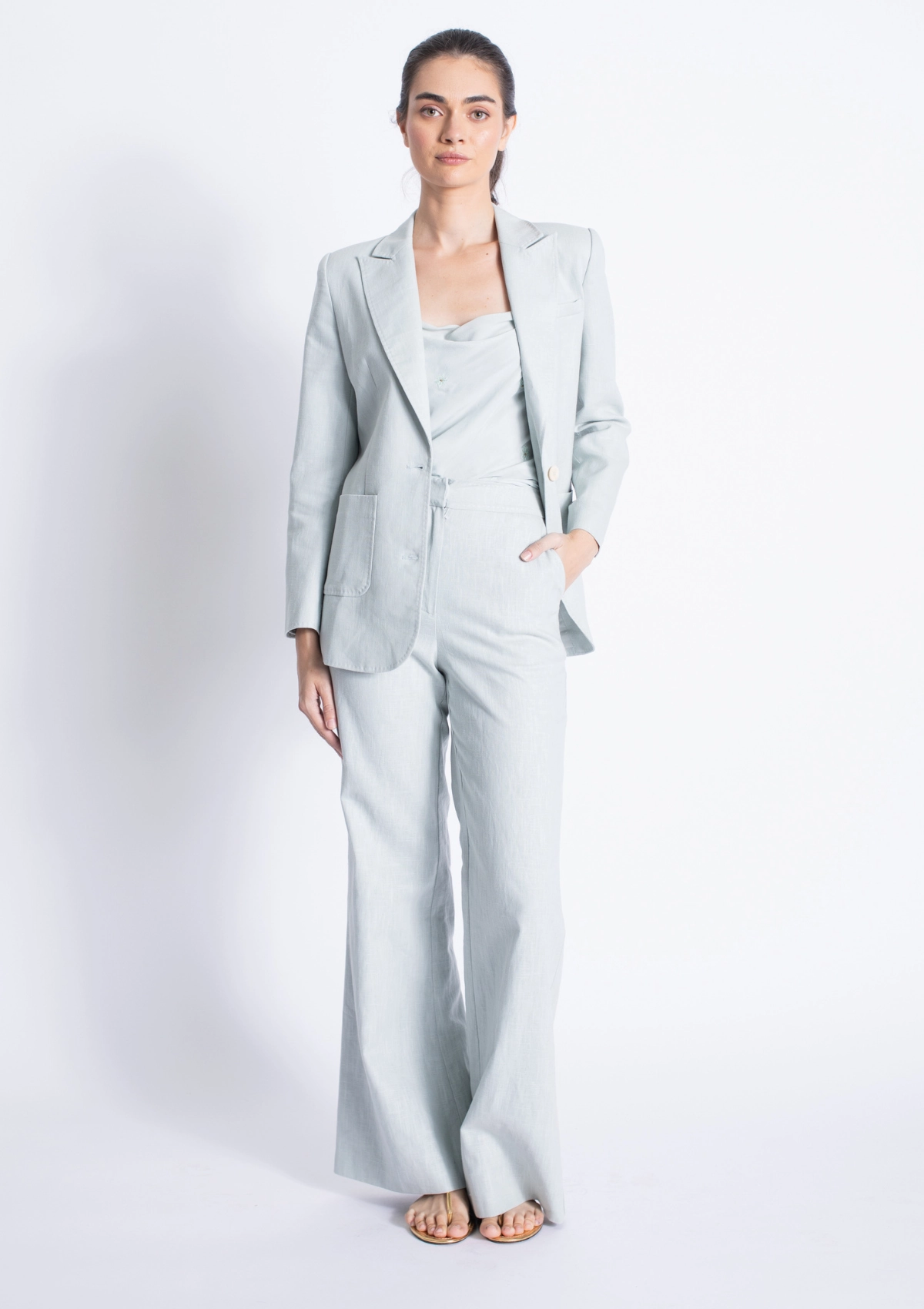 Wrinkle Resistant Textile StretchFit Caliz Linen Blazer