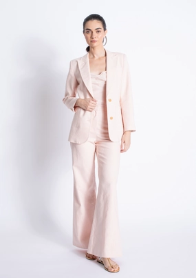 Caliz Linen Blazer TearResistantWeave Hygroscopic Inner Layer