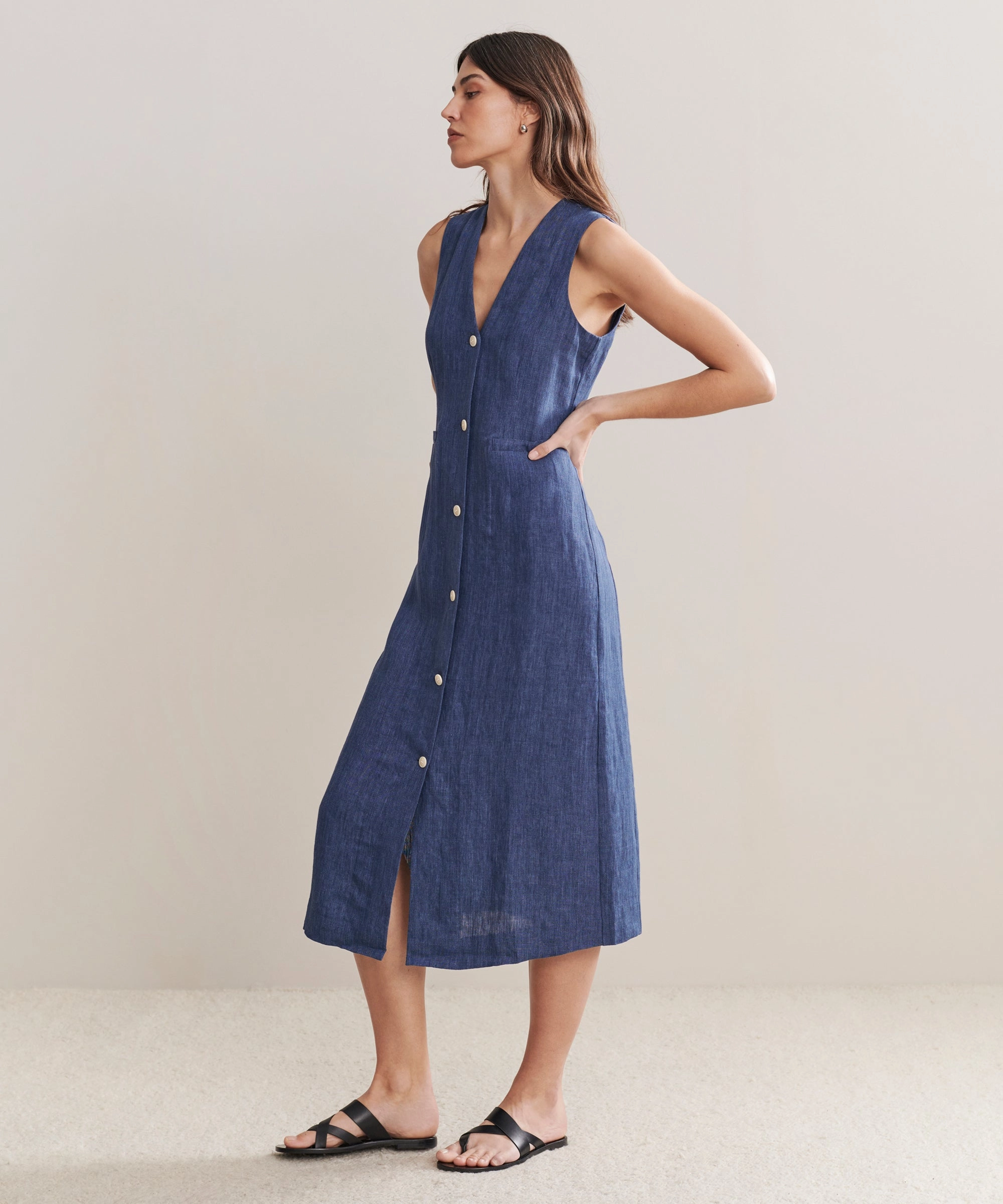 Side-Zip Callan Dress