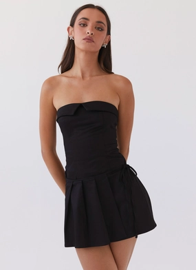 Calling The Shots Mini Dress - Black Light Touch