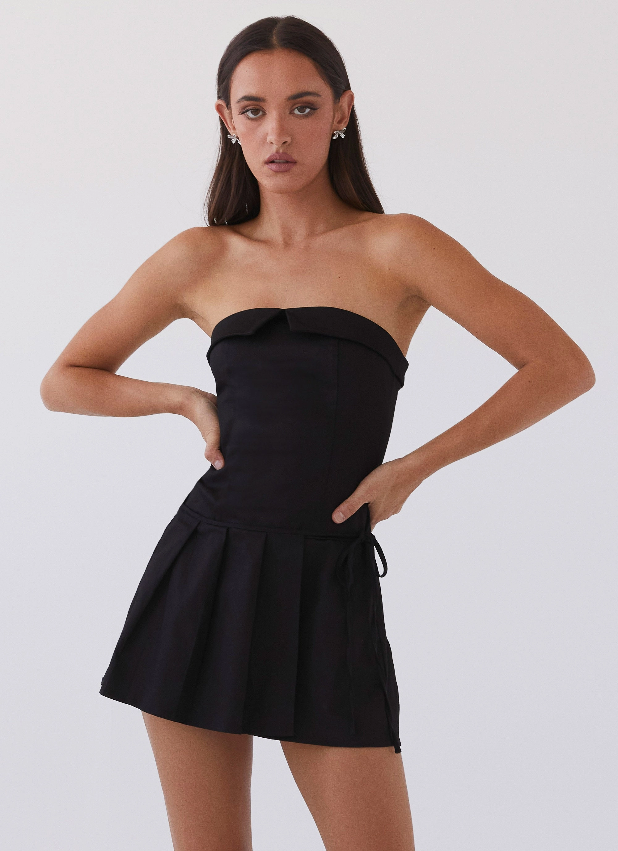 understated look Balanced Light Calling The Shots Mini Dress - Black