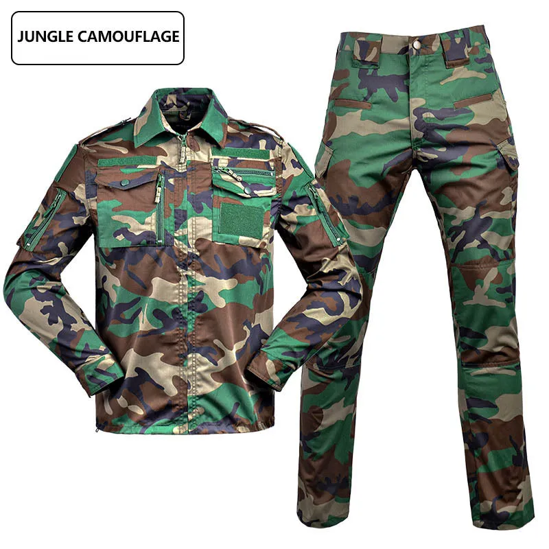 Camo Mens Outdoor Combat Jacket Tactical Suits