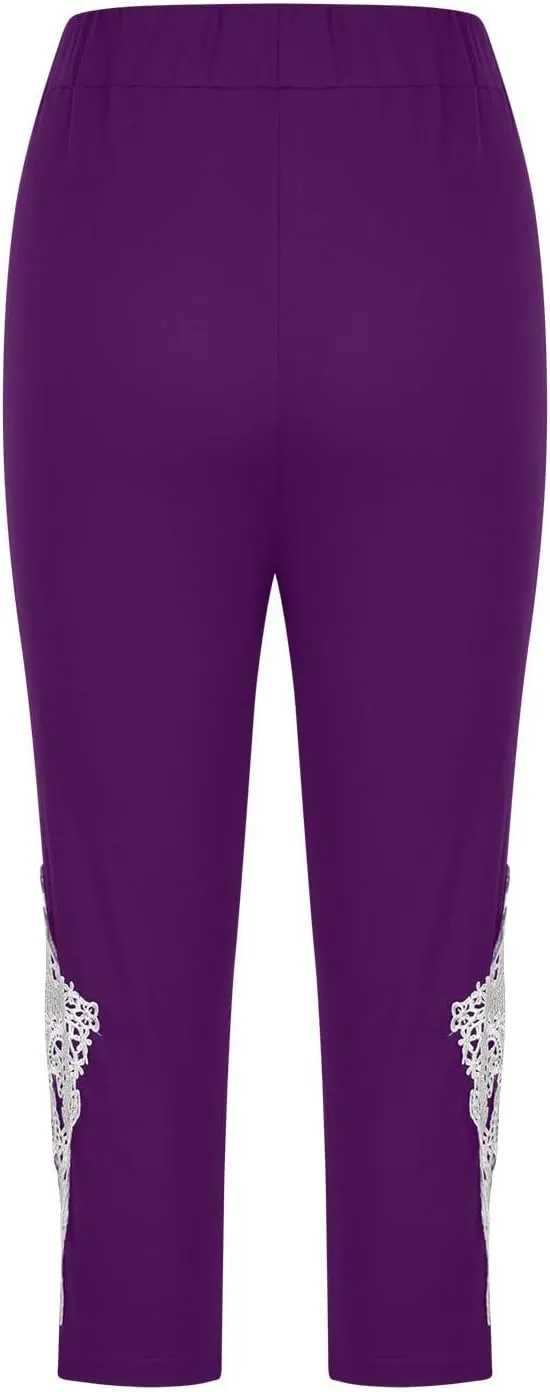 Capri Yoga Leggings for Women High Waisted Leggings Tummy Control Leggings Workout Gym Leggings Fashion Leggings
