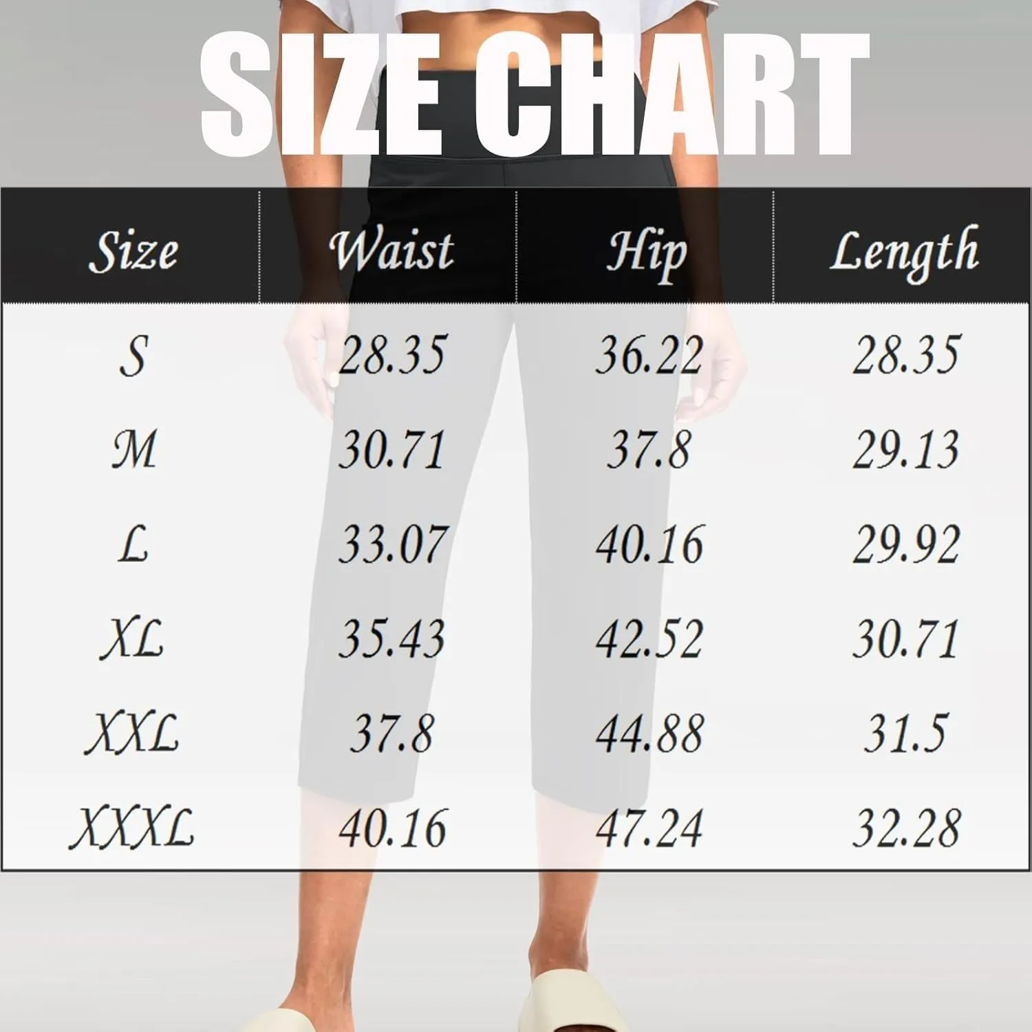 Capri Yoga Pants for Women Straight Dressy Casual Cropped Pants High Waist Tummy Control Leggings Workout Gym Outfits