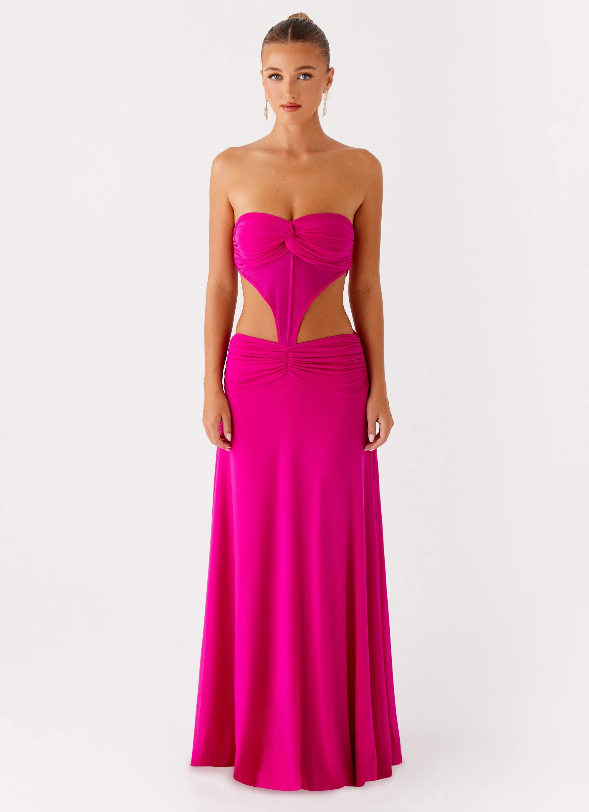 Soft-touch daywear Carlene Maxi Dress - Fuchsia