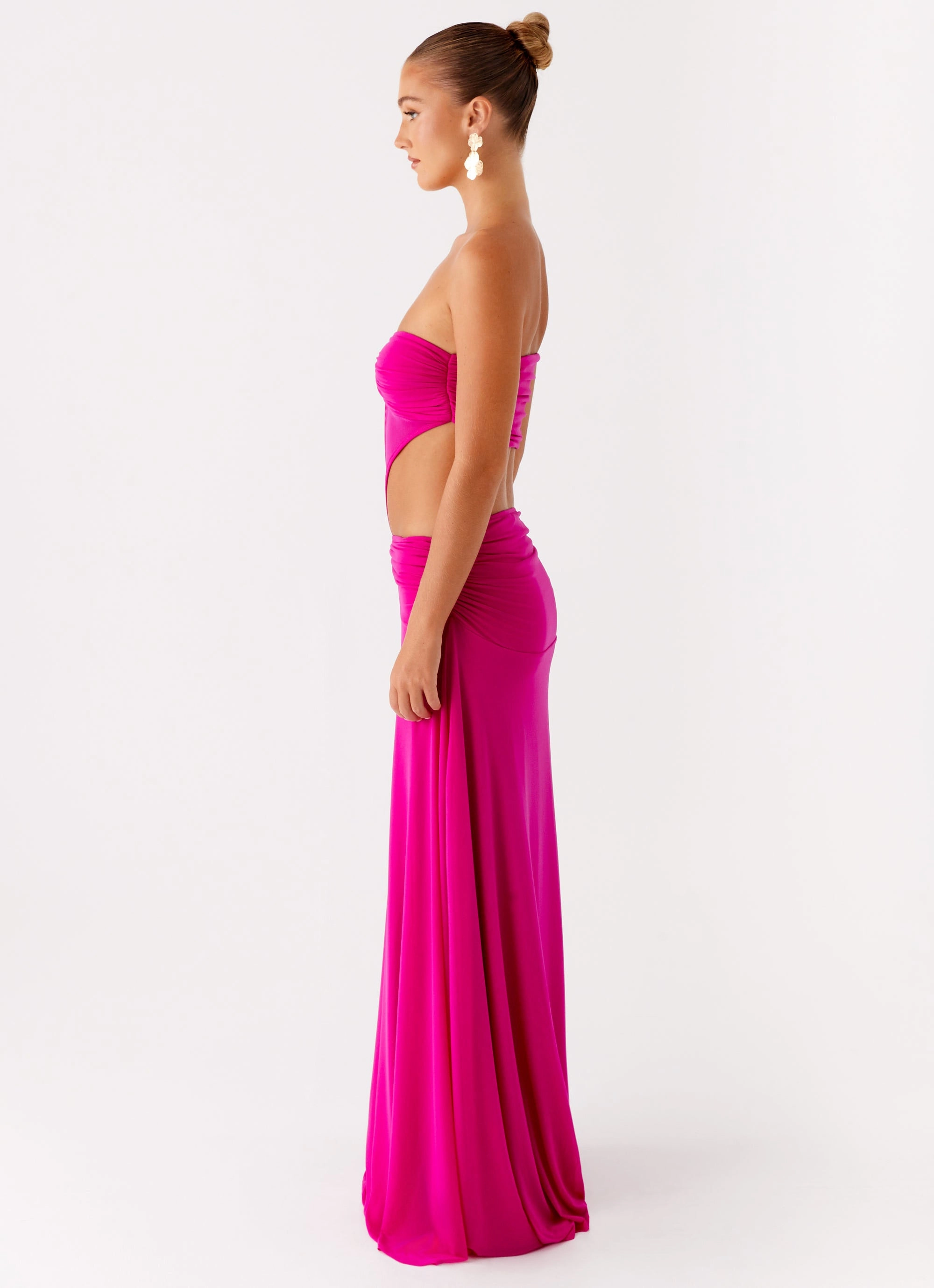 Carlene Maxi Dress - Fuchsia Subtle design