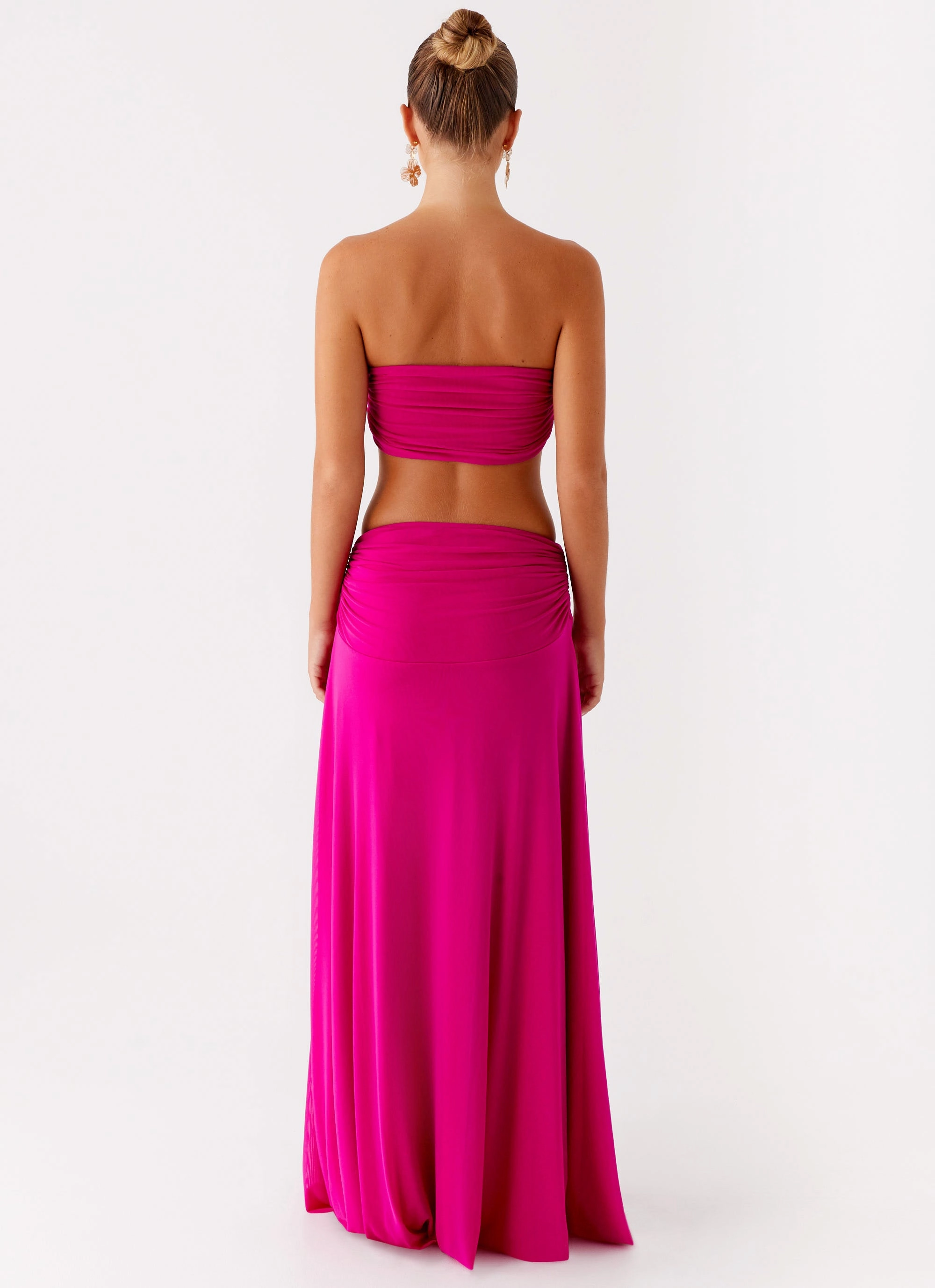 Perfectly Tailored Smart Glide Carlene Maxi Dress - Fuchsia