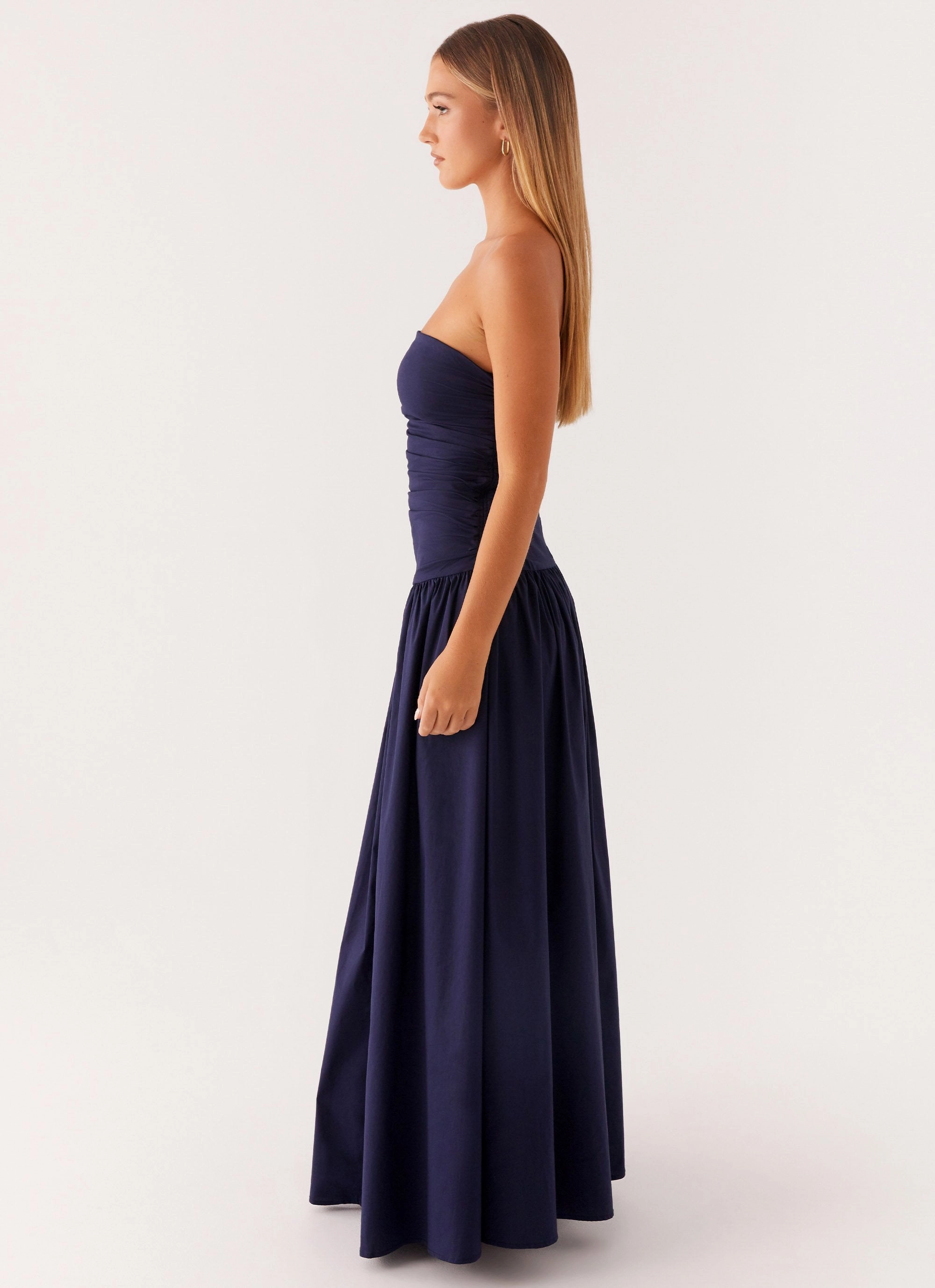 Smart Cut Carmel Maxi Dress - Navy