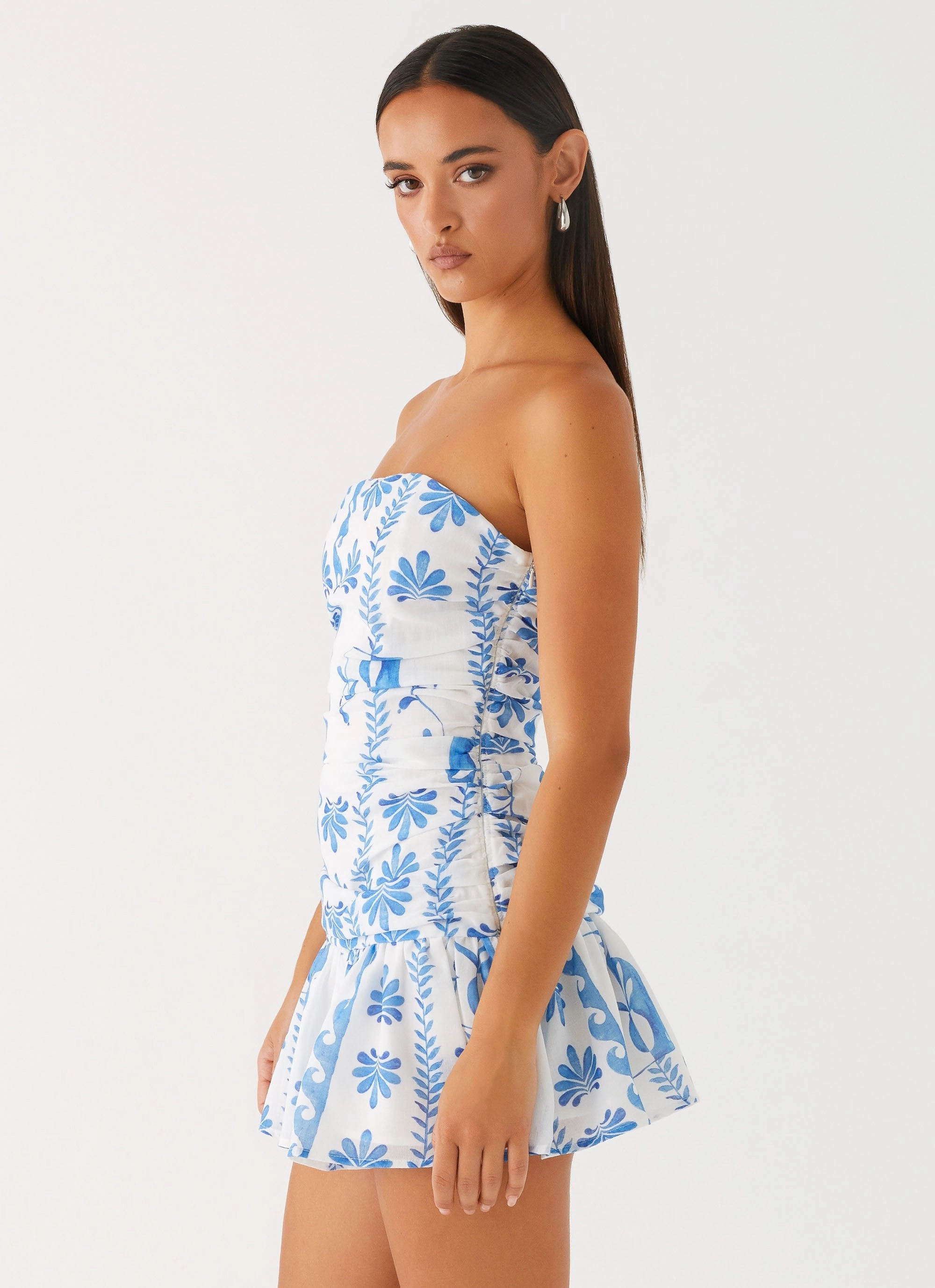 Carmel Mini Dress - Floral Wave Summer Friendly City Style