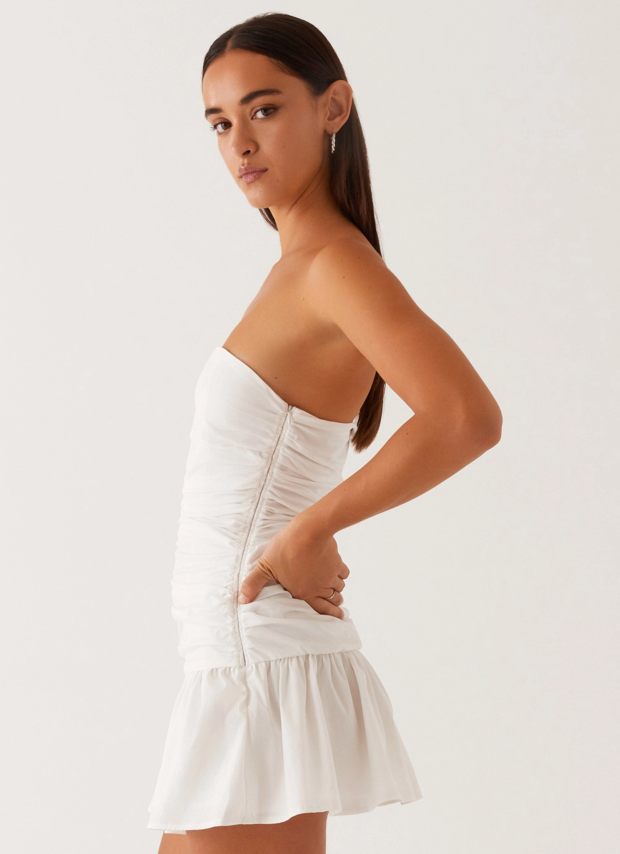 Carmel Mini Dress - White Stylish day dress