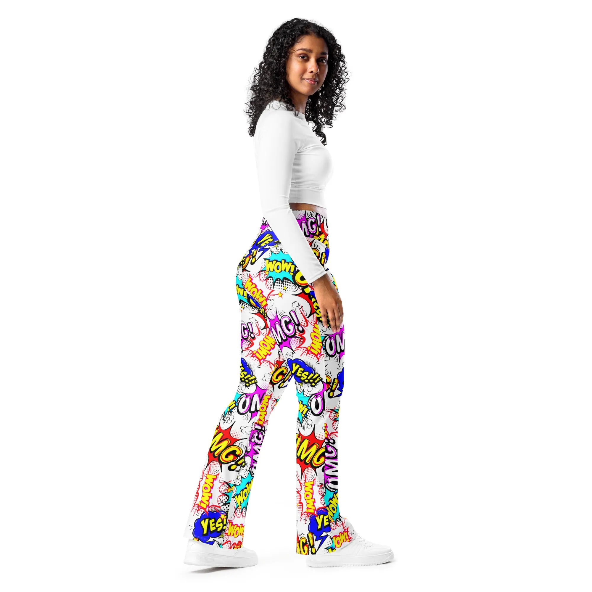 Cartoon Flare leggings, lioness-love