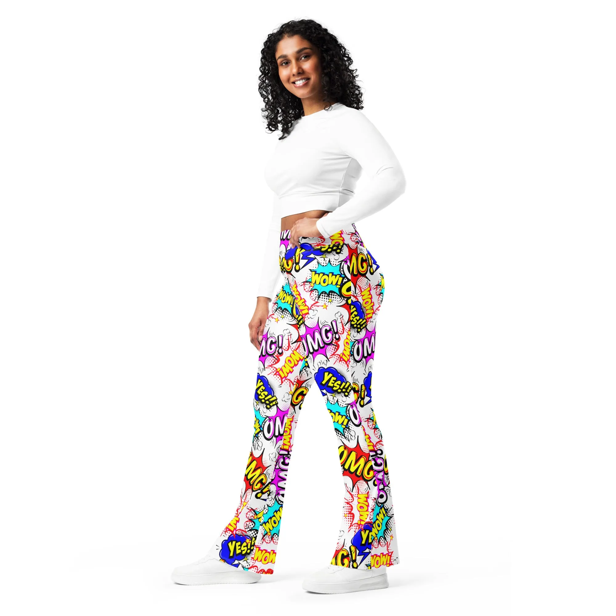 Cartoon Flare leggings, lioness-love