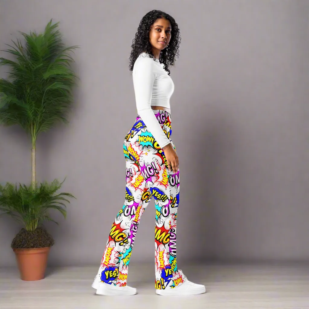 Cartoon Flare leggings, lioness-love