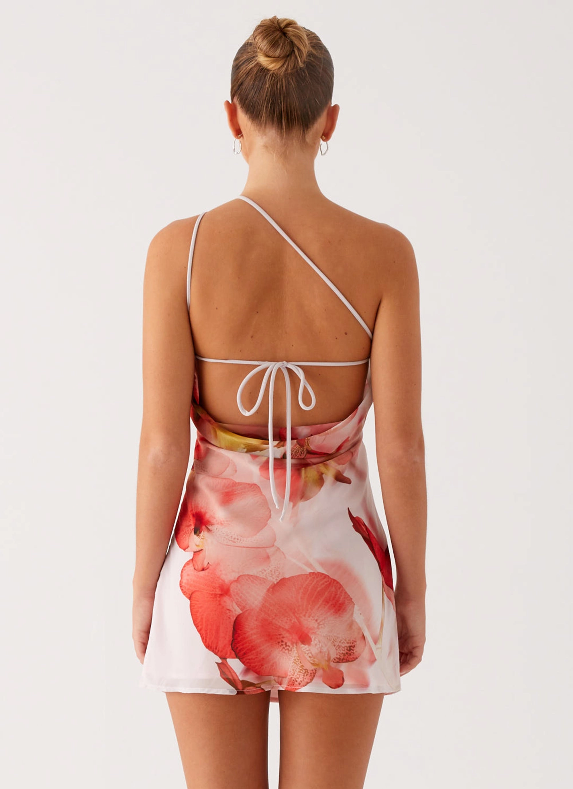Sleek Fit Kia Mini Dress - Peach Rose