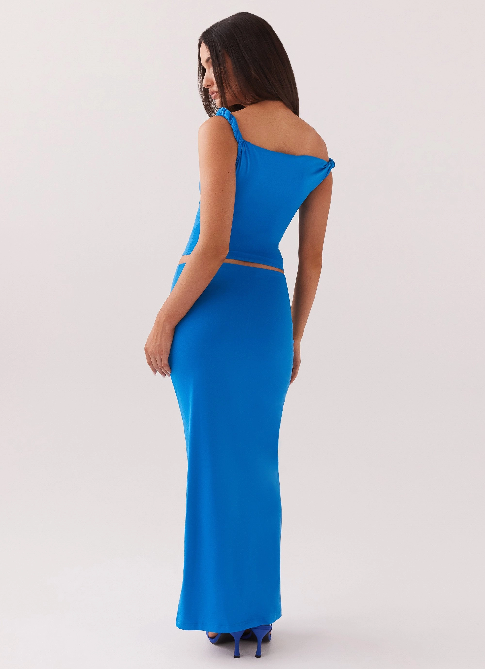 Tear Resistant Fabric Anti Odor Treatment Solace Soul Maxi Skirt - Cobalt