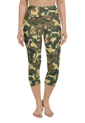 Cat Camo Yoga Capris