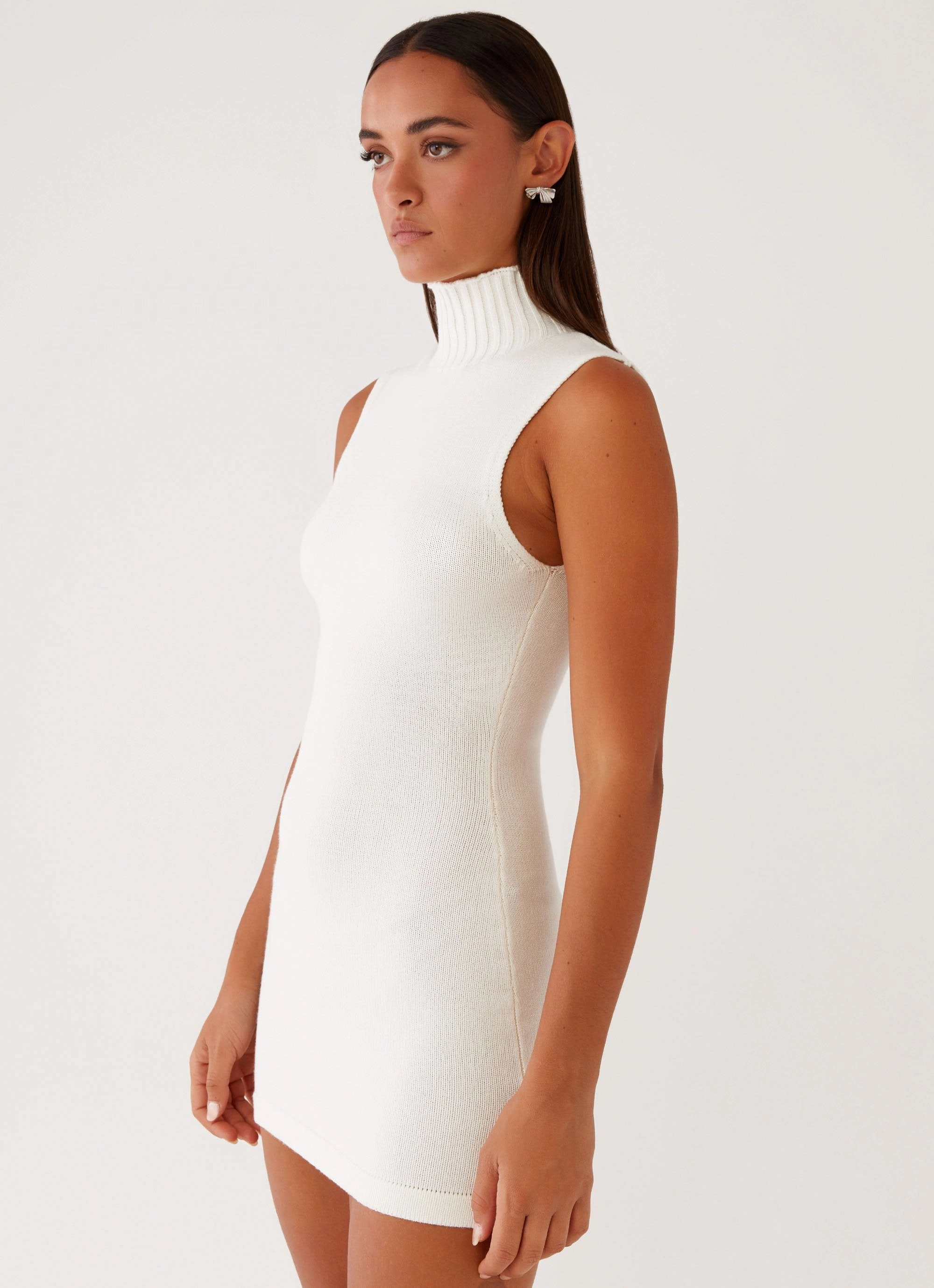 Cece Mini Dress - Ivory Dark Tones Bright Appeal