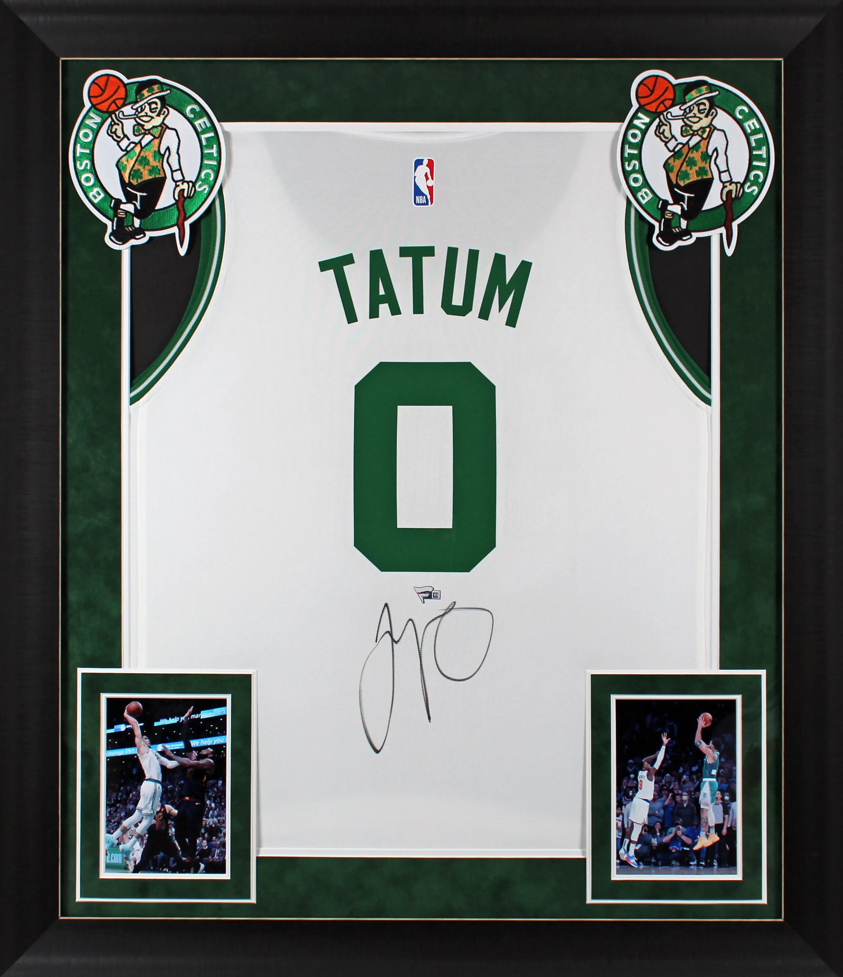 Celtics Jayson Tatum Authentic Signed White Framed Jersey Autographed Fanatics