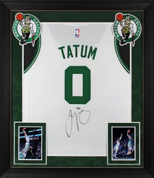 Celtics Jayson Tatum Authentic Signed White Framed Jersey Autographed Fanatics