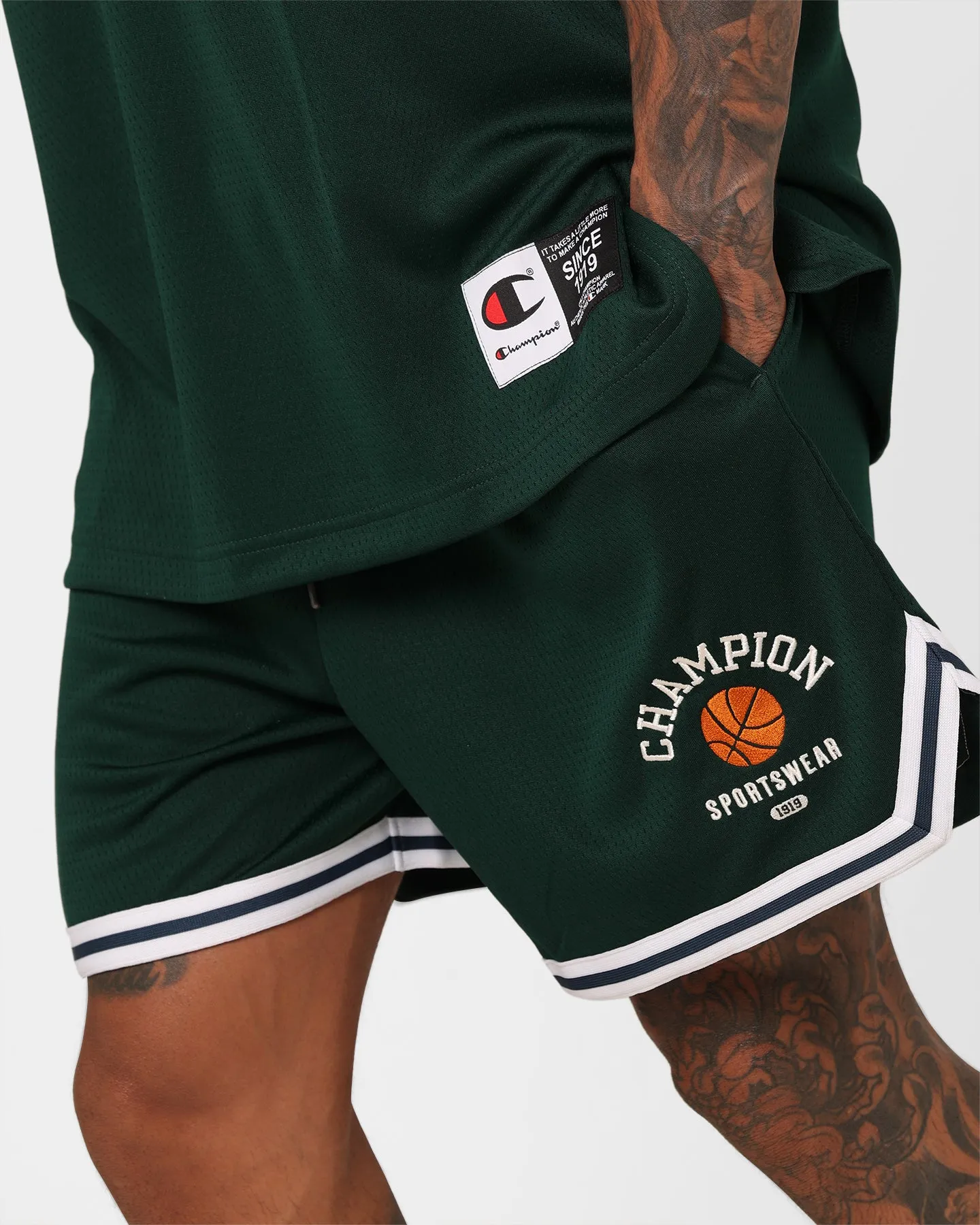 Champion Lifestyle Clubhouse Basketball Shorts Mid Field