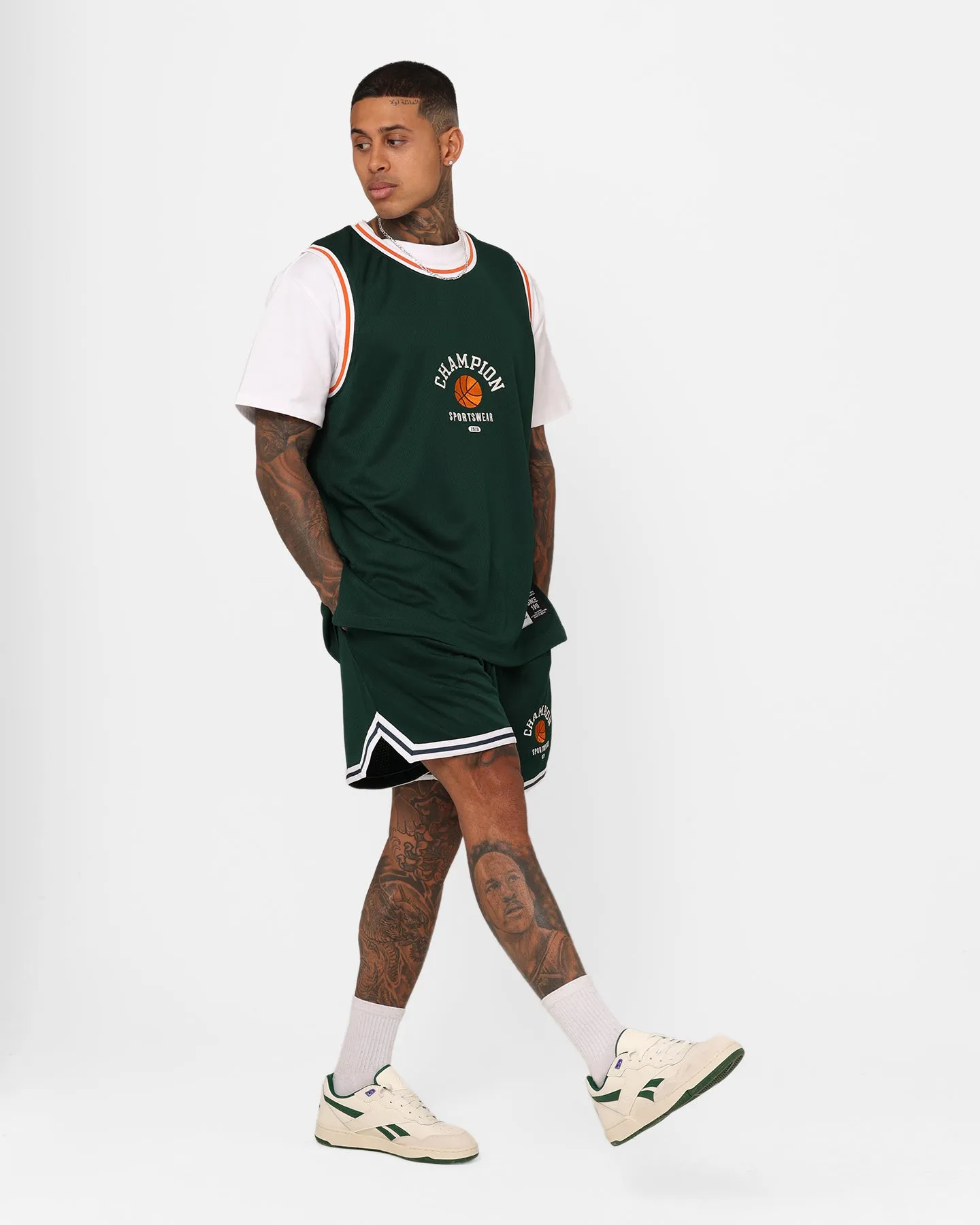 Champion Lifestyle Clubhouse Basketball Shorts Mid Field