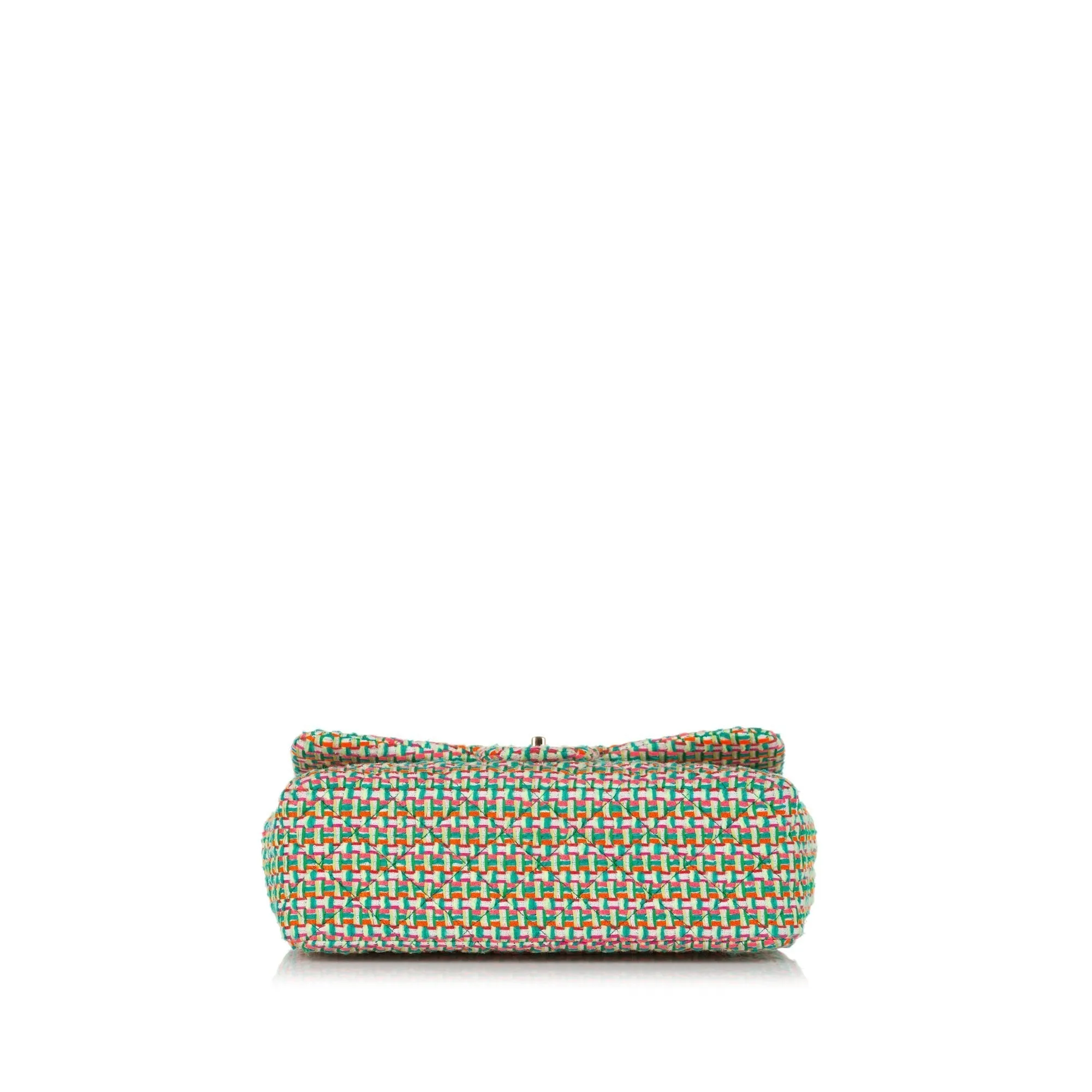 Chanel Classic Double Flap Medium Multicolor Tweed Gold
