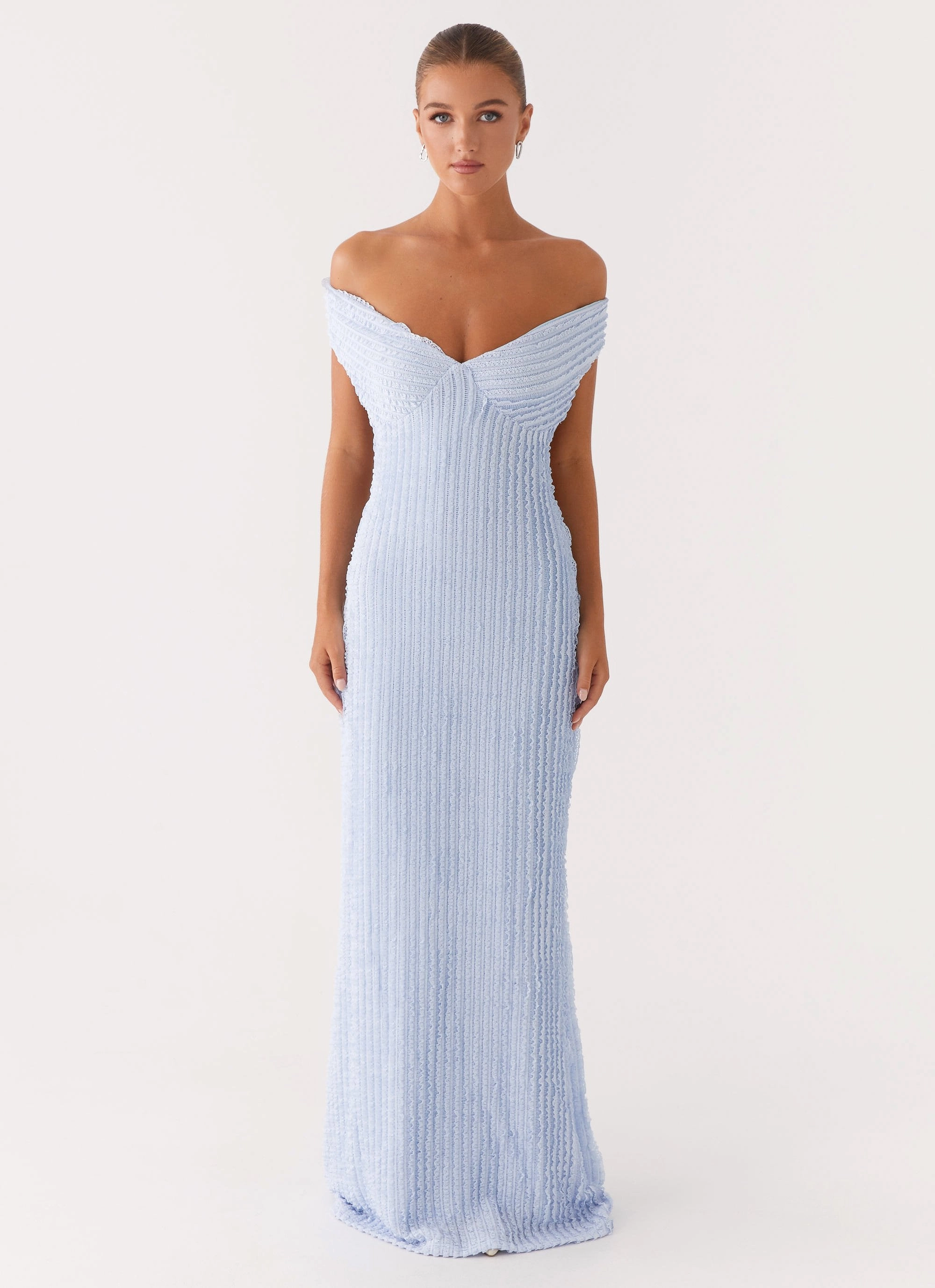 Chantelle Maxi Dress - Blue Comfortable Cut