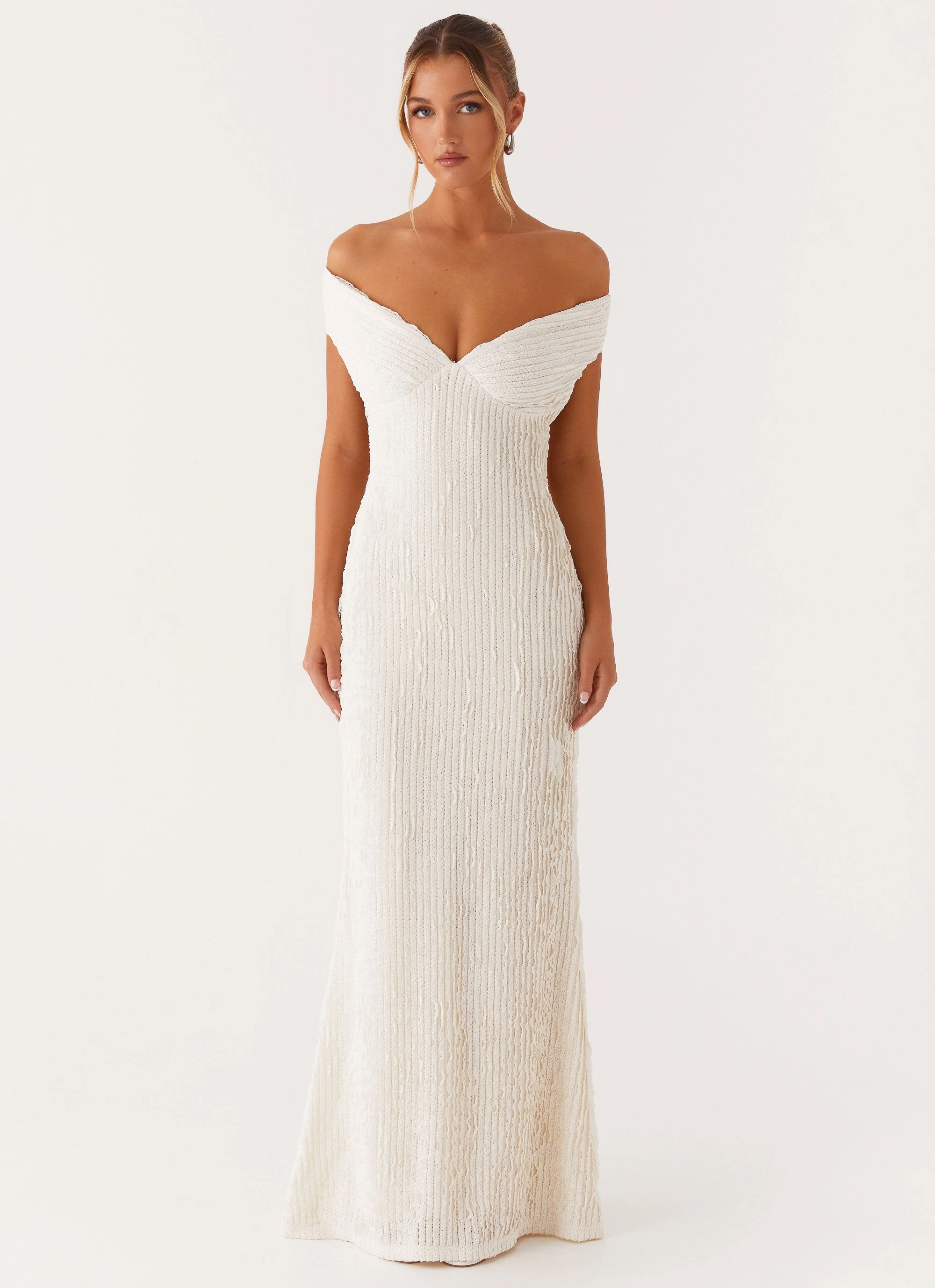Chantelle Maxi Dress - Ivory Basic Cool