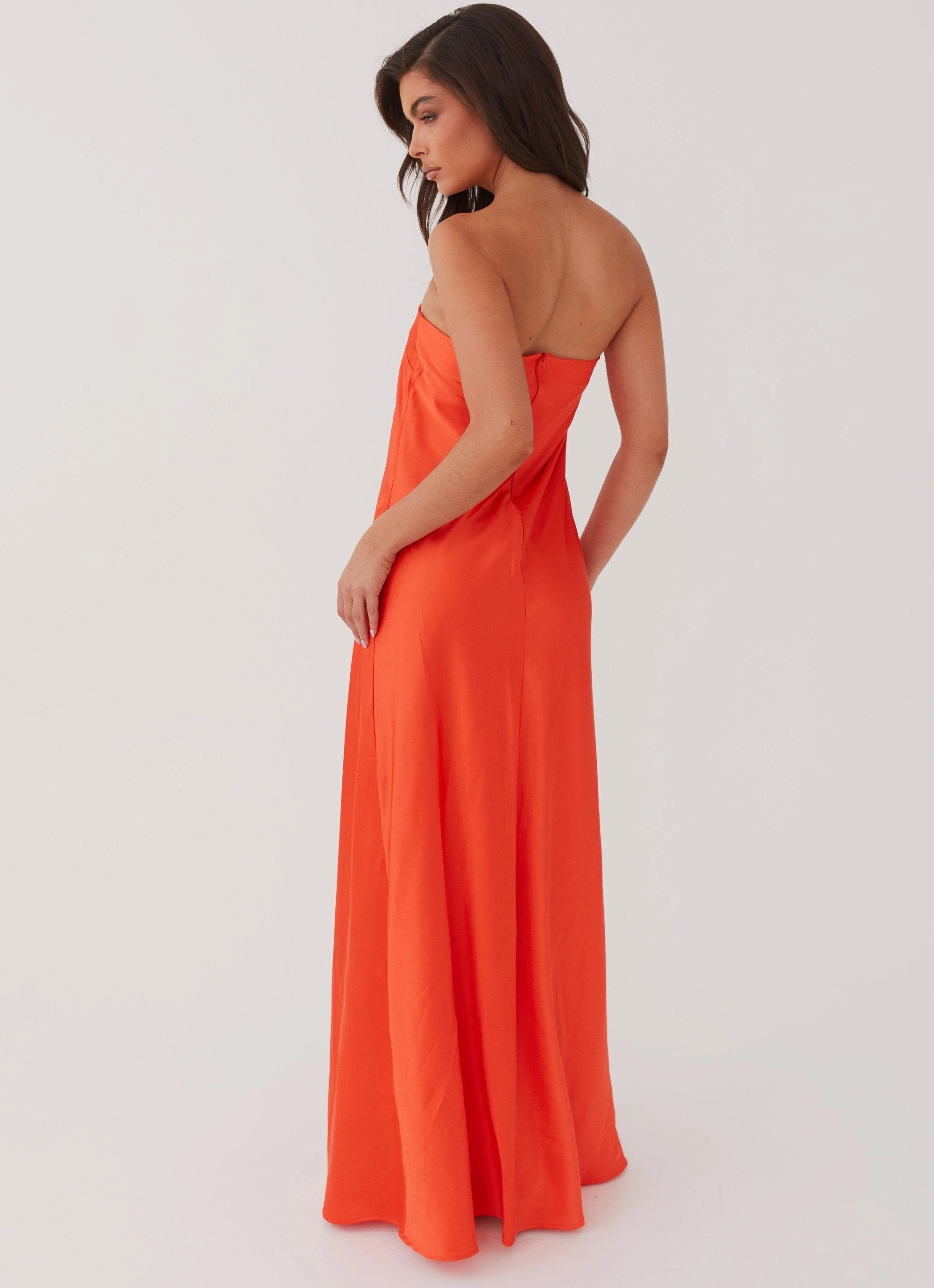 Chantelle Strapless Maxi Dress - Sunset Dry-Clean-Only Neutral Layer